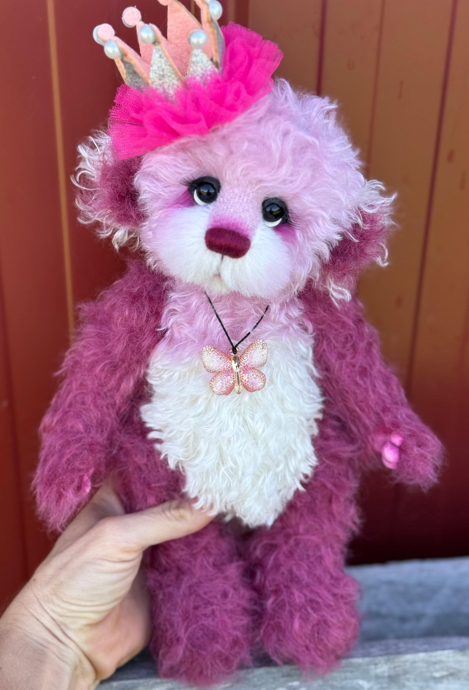 Sugardash - 12" Mohair artist bear by Emma's Bears - OOAK
