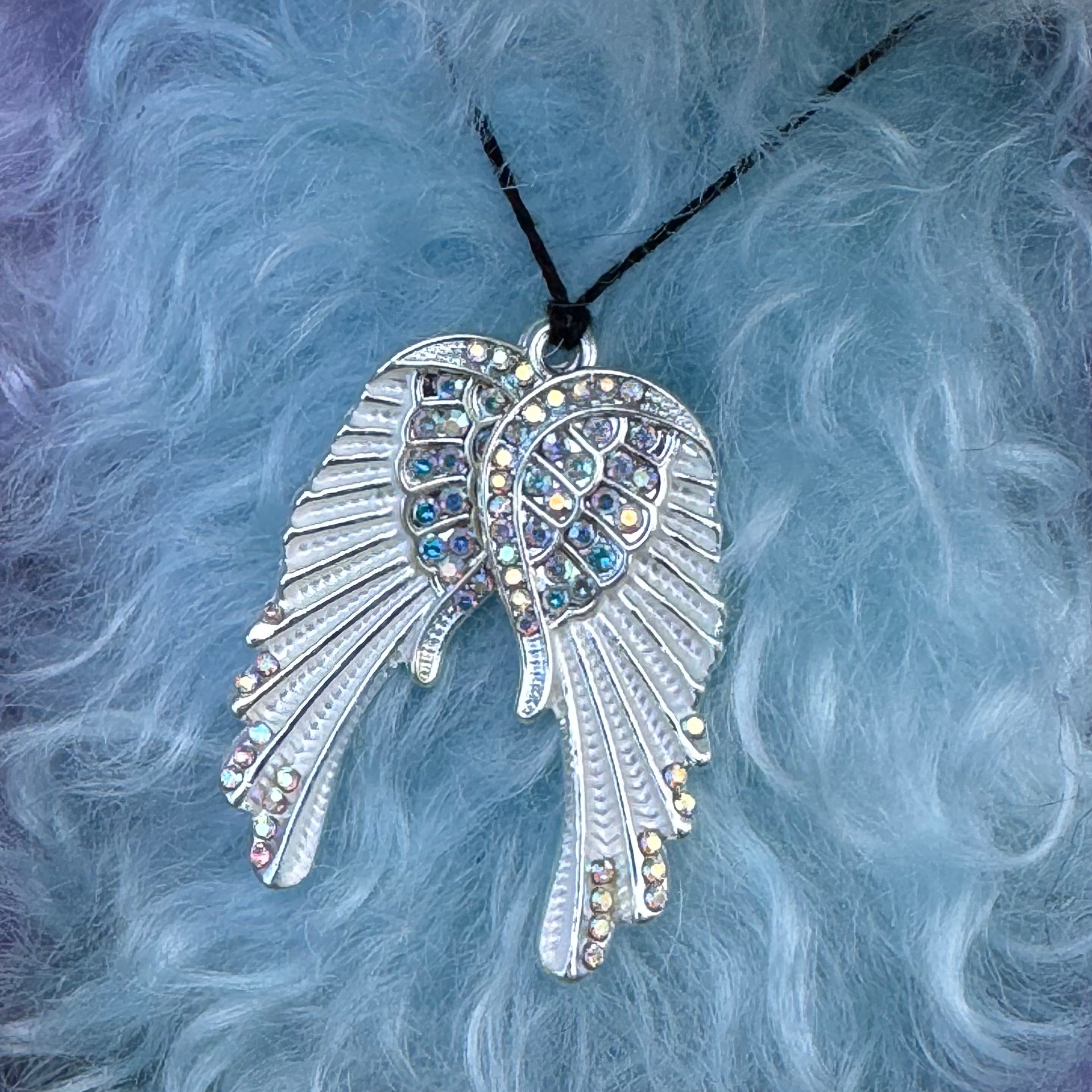 Echo - 11" Lavender and blue mohair artist bear by Emma's Bears - OOAK