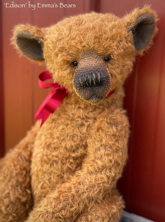 Edison - 20" mohair artist bear by Emmas Bears - OOAK