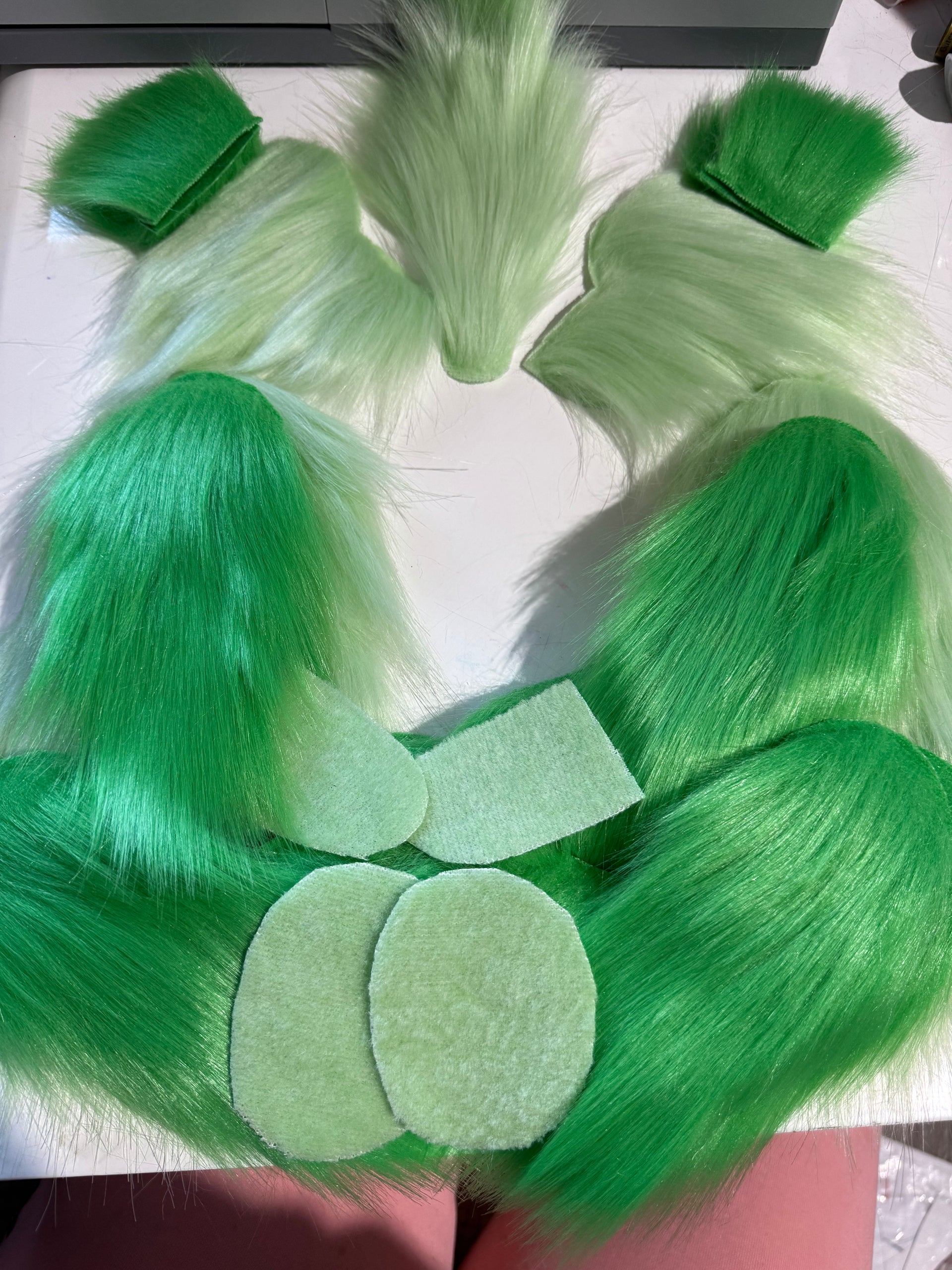 KITS - 13" Shamrock faux fur teddy using Emma's Bears FREE pattern