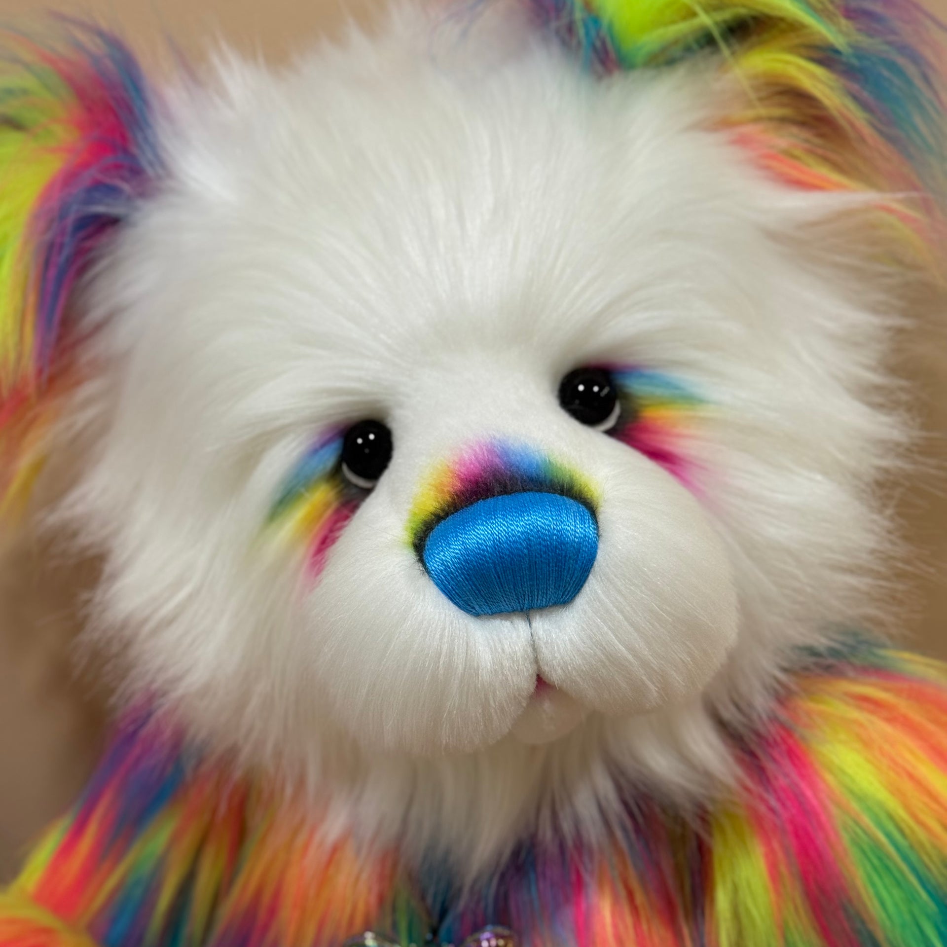 Flickerglow - 32" Faux Fur Artist Bear by Emmas Bears - OOAK