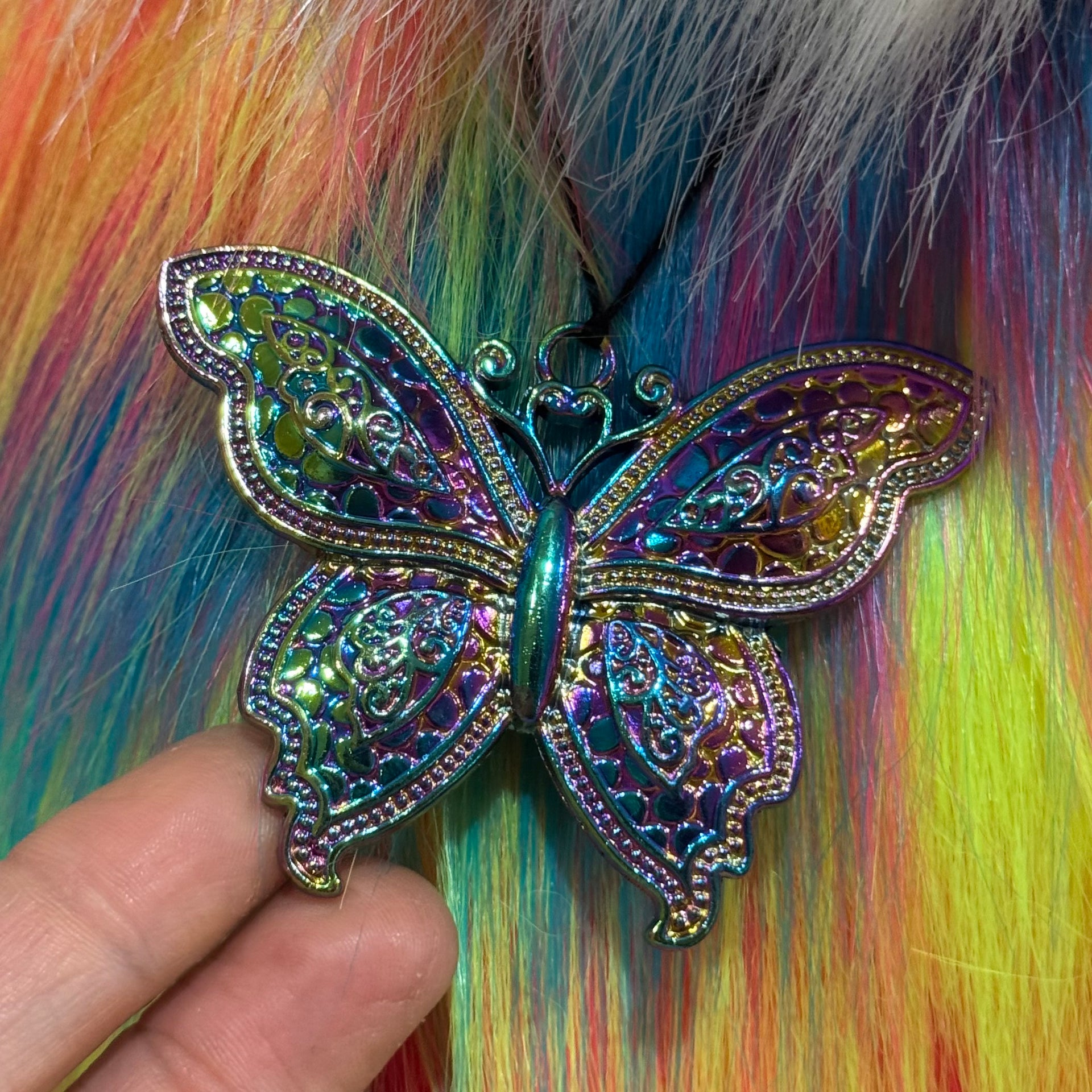 Flickerglow - 32" Faux Fur Artist Bear by Emmas Bears - OOAK