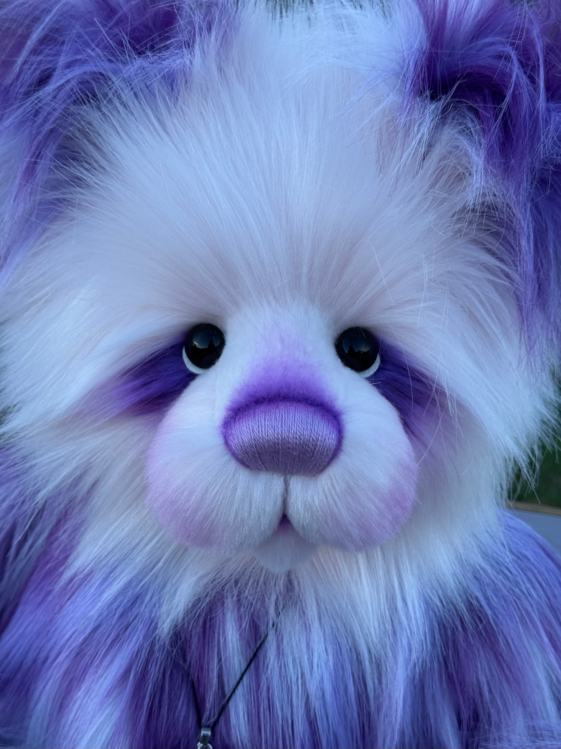 Bubbleplum - 24" Faux Fur Artist Bear by Emmas Bears - OOAK