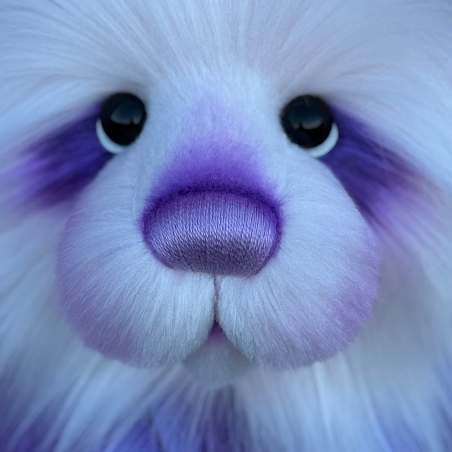 Bubbleplum - 24" Faux Fur Artist Bear by Emmas Bears - OOAK