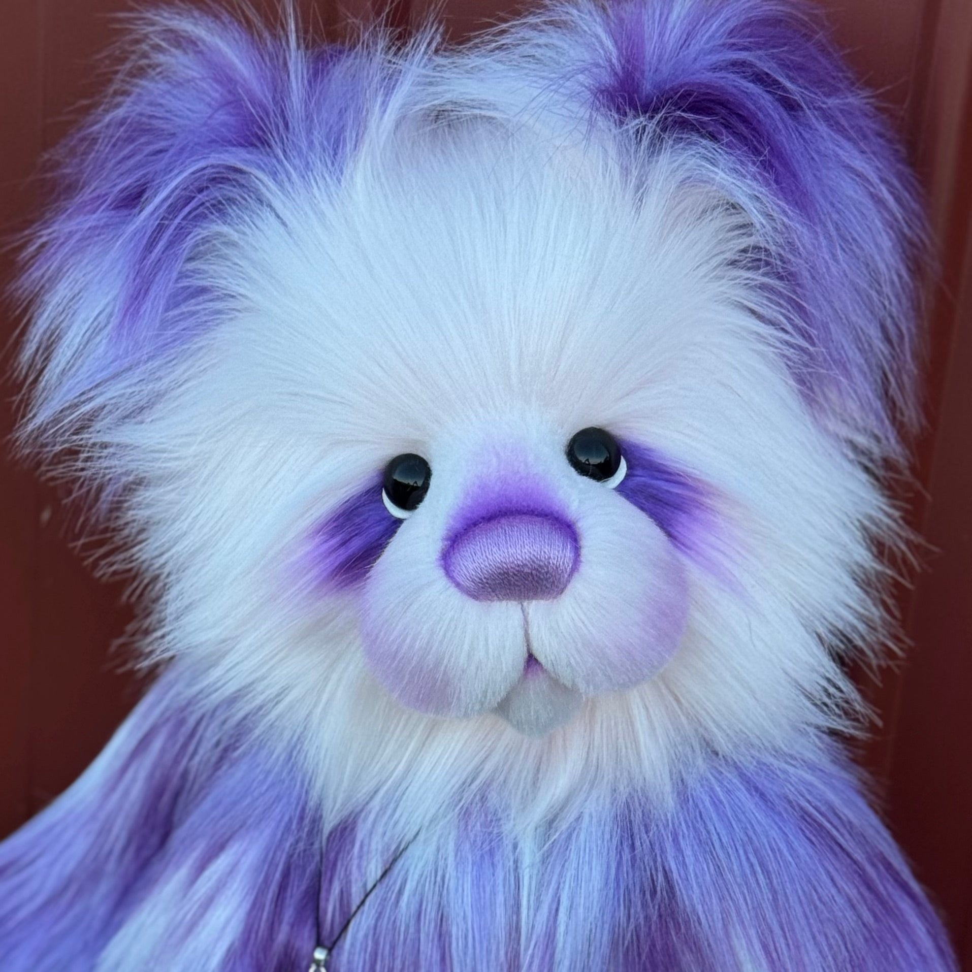 Bubbleplum - 24" Faux Fur Artist Bear by Emmas Bears - OOAK