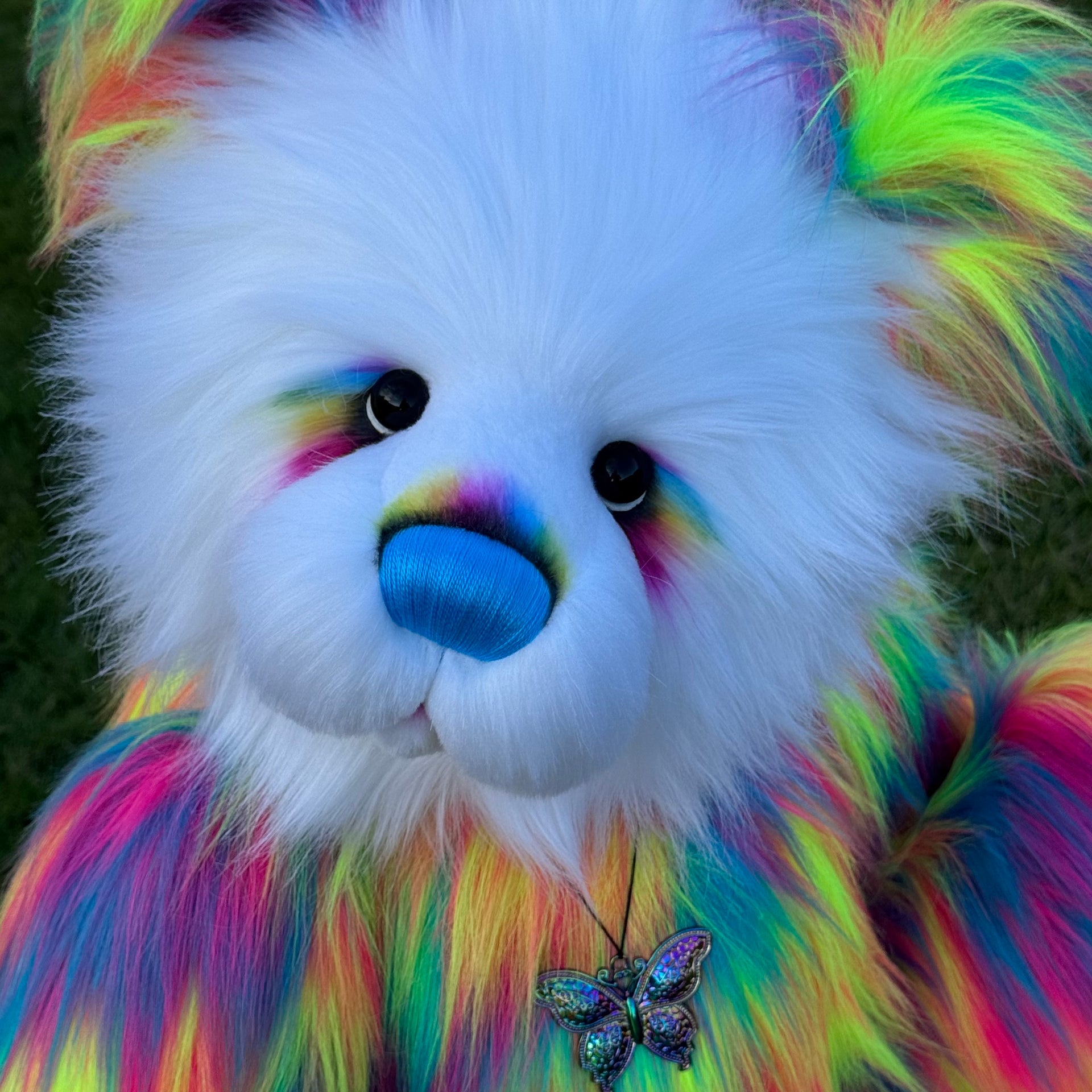 Flickerglow - 32" Faux Fur Artist Bear by Emmas Bears - OOAK