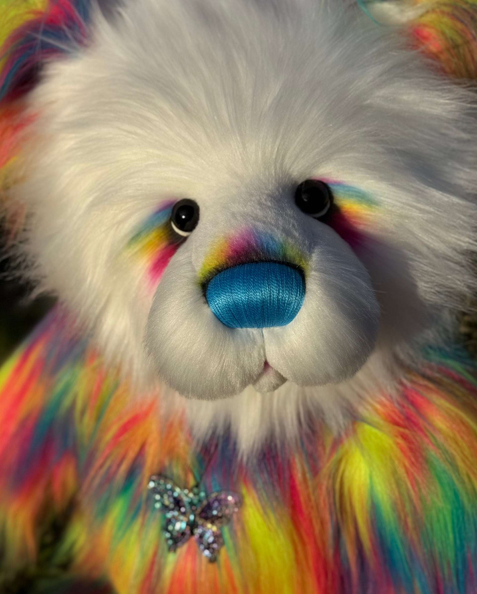 Flickerglow - 32" Faux Fur Artist Bear by Emmas Bears - OOAK