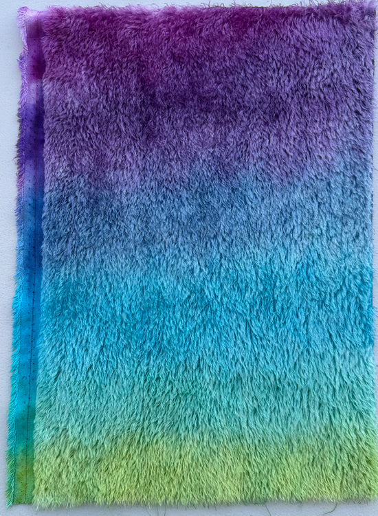 Classic Medium Straight Mohair - Hand Dyed Ocean Sunrise - Fat 1/8m - JUL065