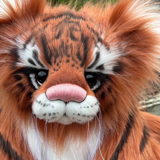 Cedar - 20" Faux Fur Tiger Teddy by Emma's Bears - OOAK