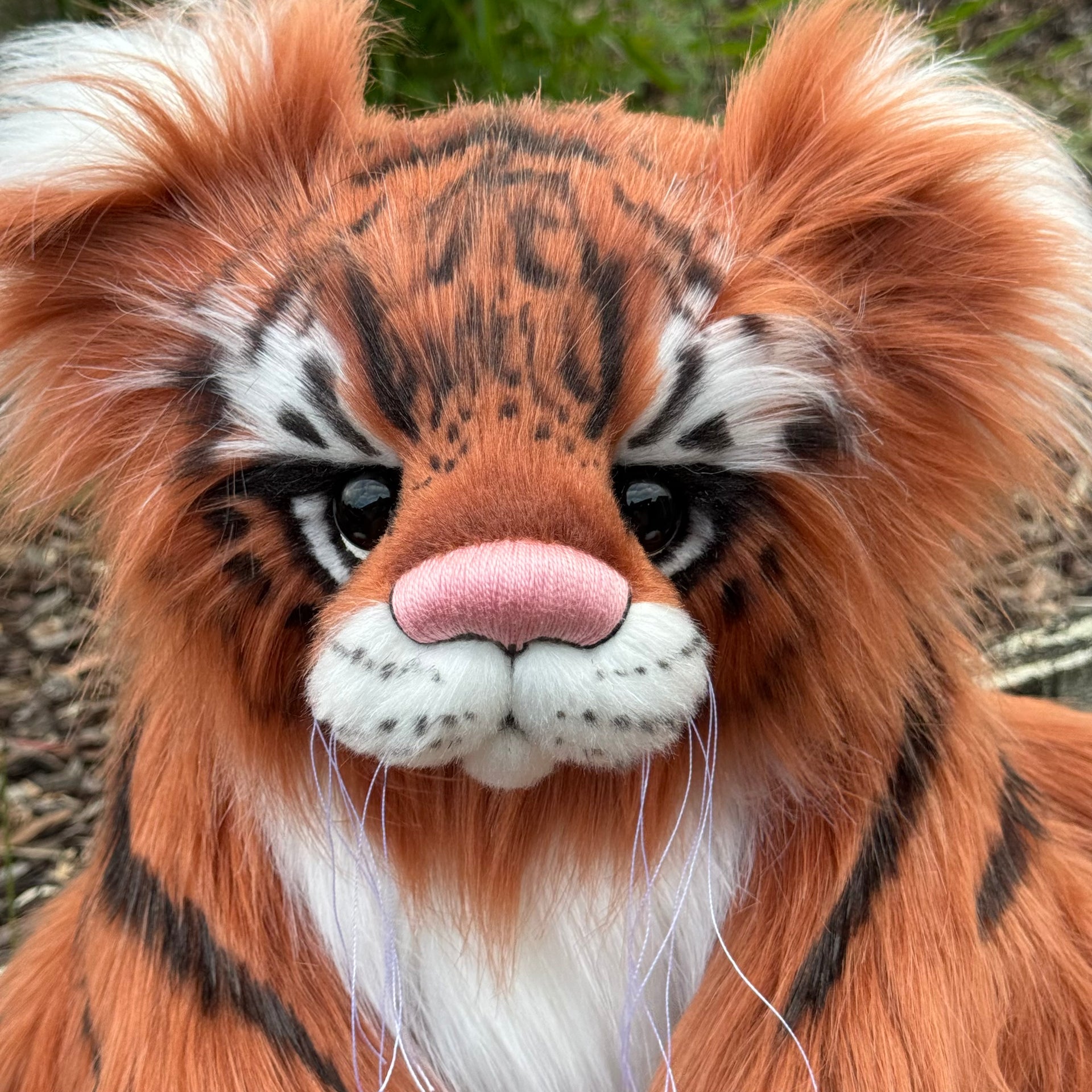 Cedar - 20" Faux Fur Tiger Teddy by Emma's Bears - OOAK