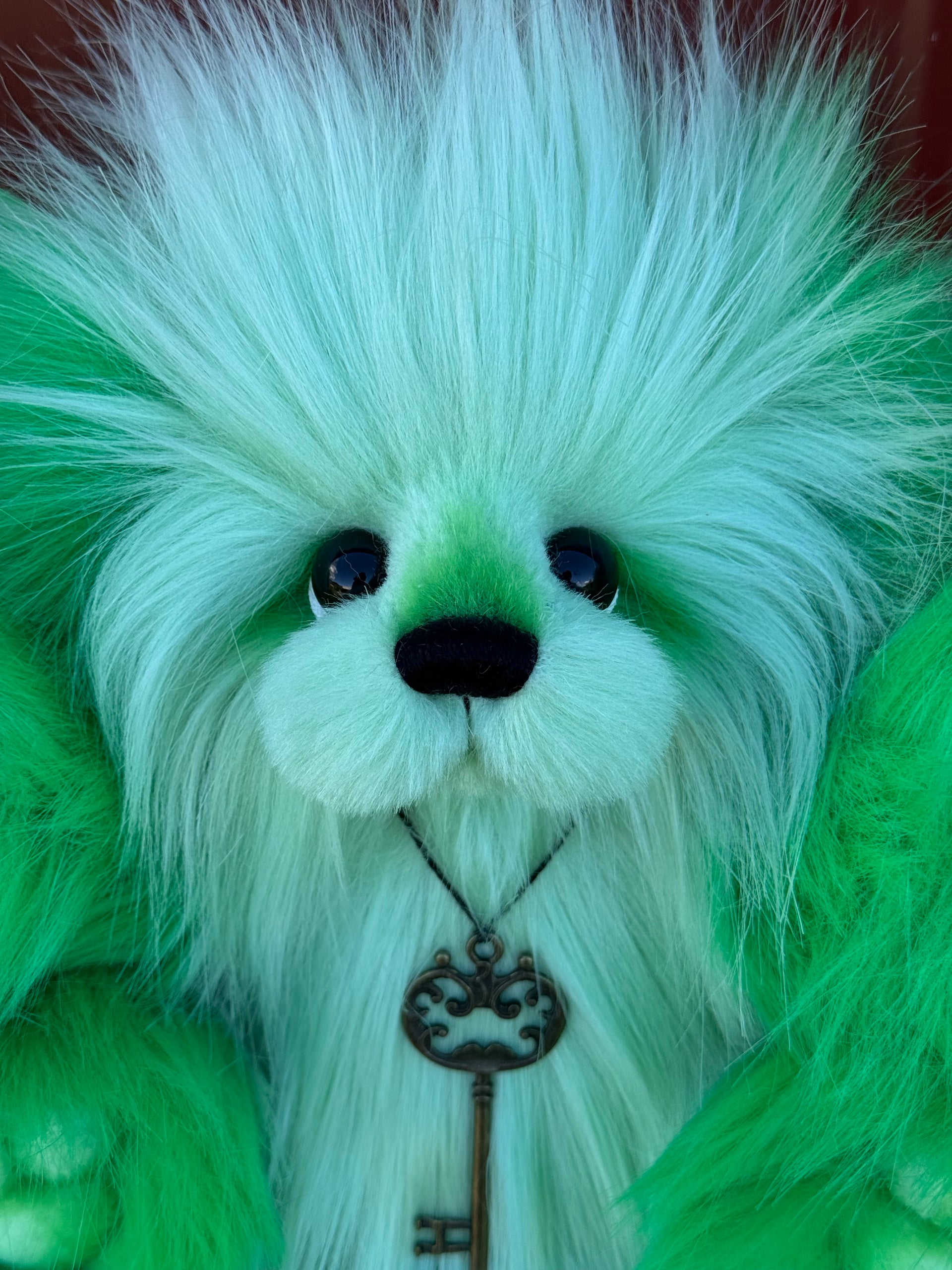 KITS - 13" Shamrock faux fur teddy using Emma's Bears FREE pattern