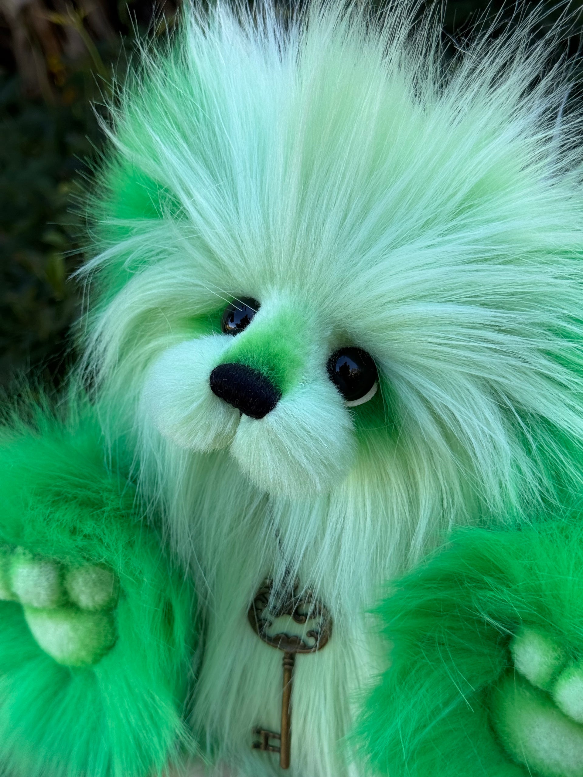 KITS - 13" Shamrock faux fur teddy using Emma's Bears FREE pattern