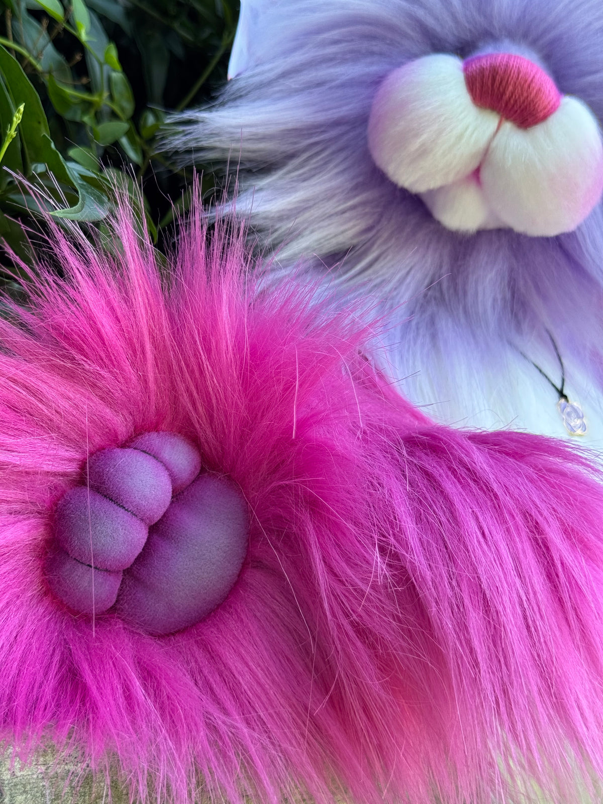 KITS - 14.5" Flutter-Rose faux fur bear