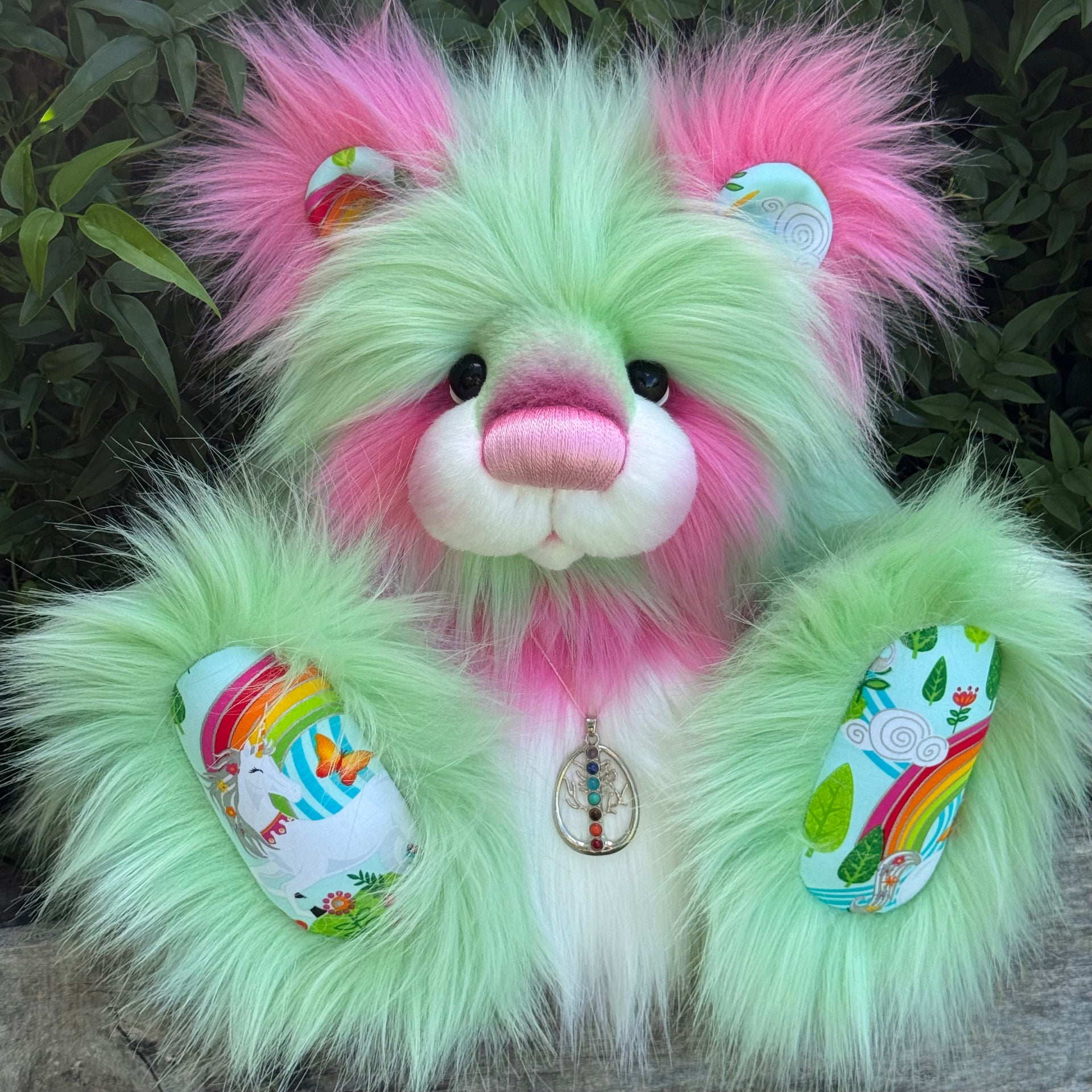 Applesplash - 18" Luxury faux fur artist bear by Emma's Bears - OOAK