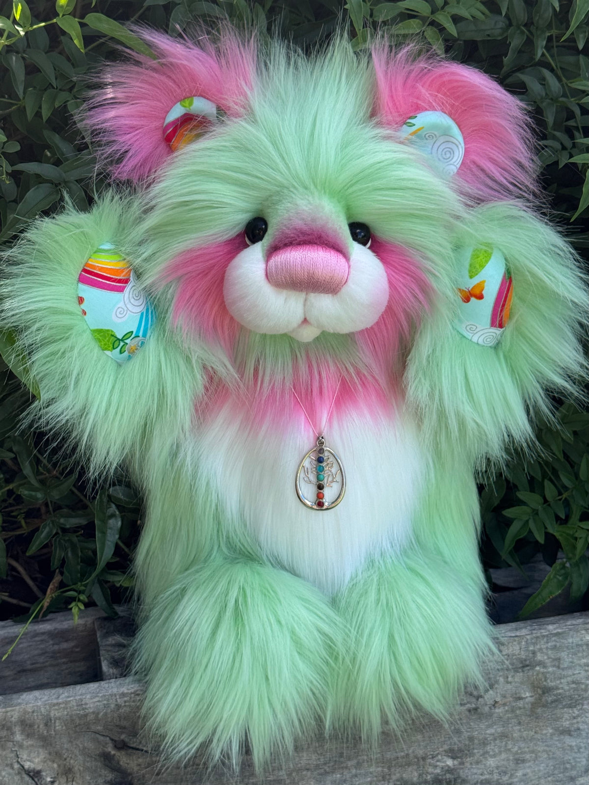 Applesplash - 18" Luxury faux fur artist bear by Emma's Bears - OOAK