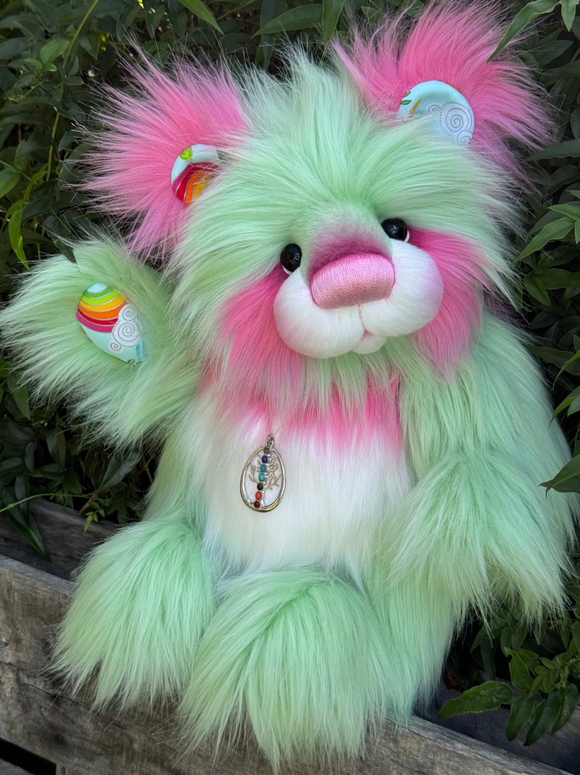 Applesplash - 18" Luxury faux fur artist bear by Emma's Bears - OOAK