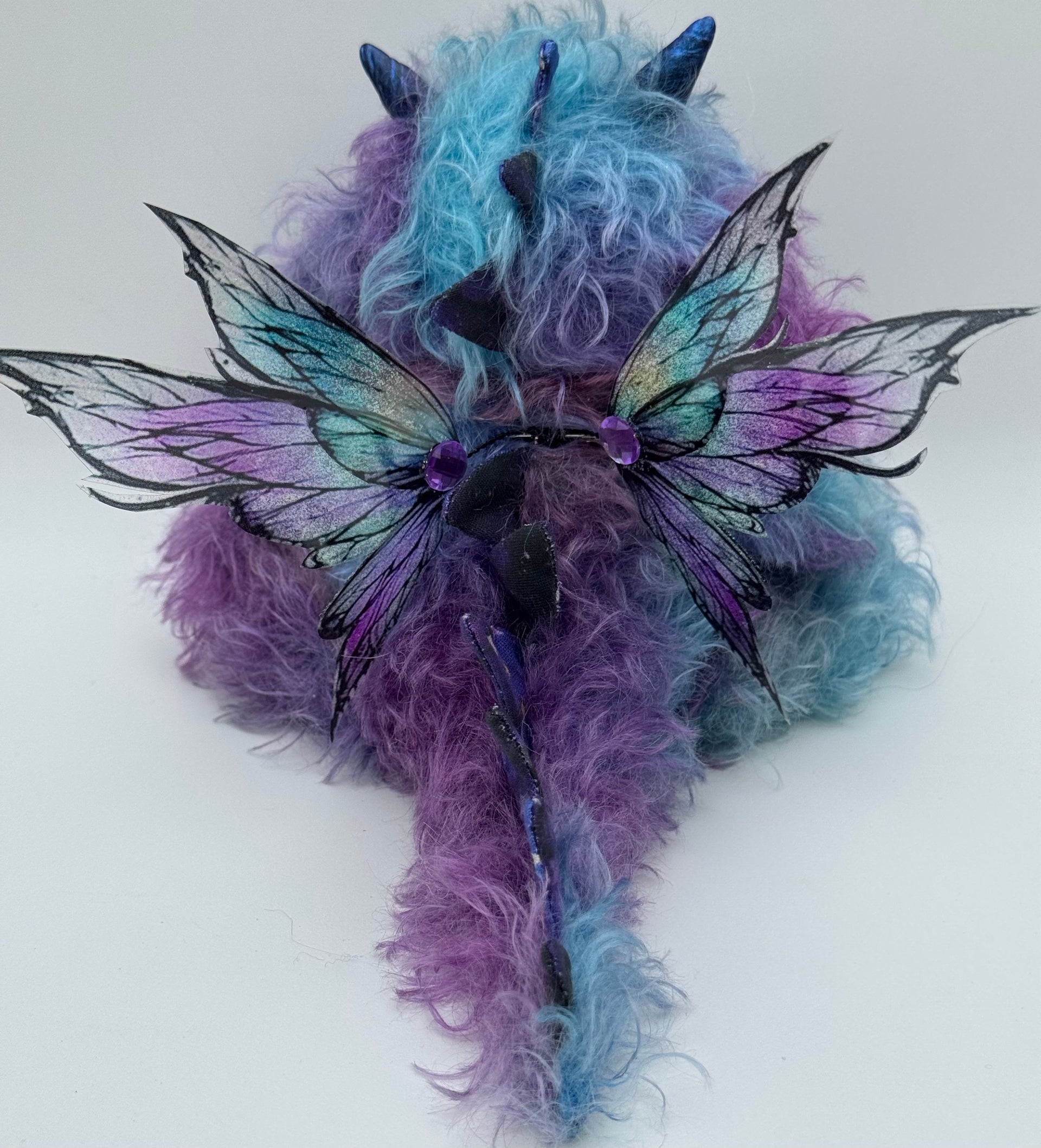 Custom Pair of Baby Dragons - mohair and alpaca Artist Baby Dragon by Emmas Bears - OOAK