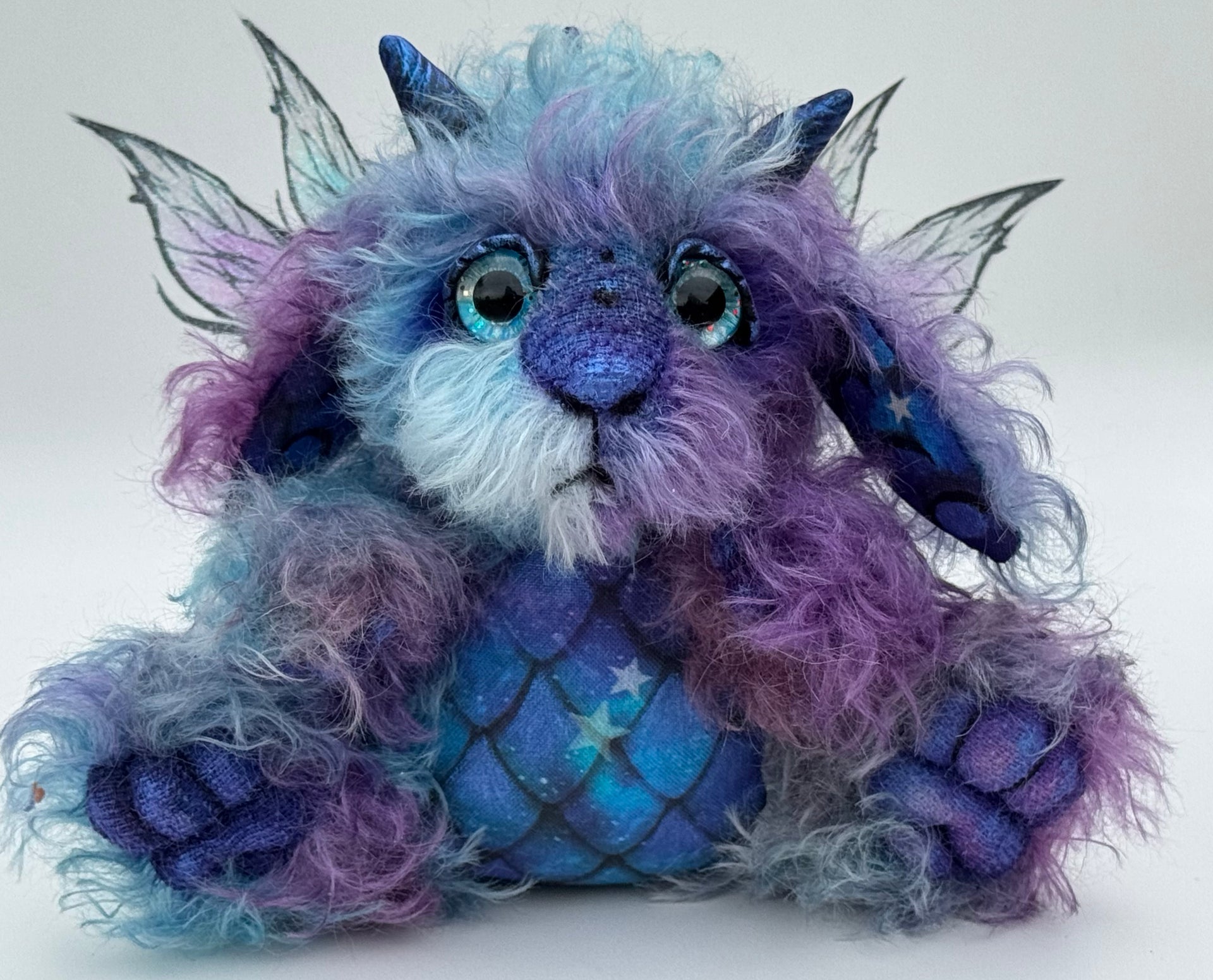 Custom Pair of Baby Dragons - mohair and alpaca Artist Baby Dragon by Emmas Bears - OOAK