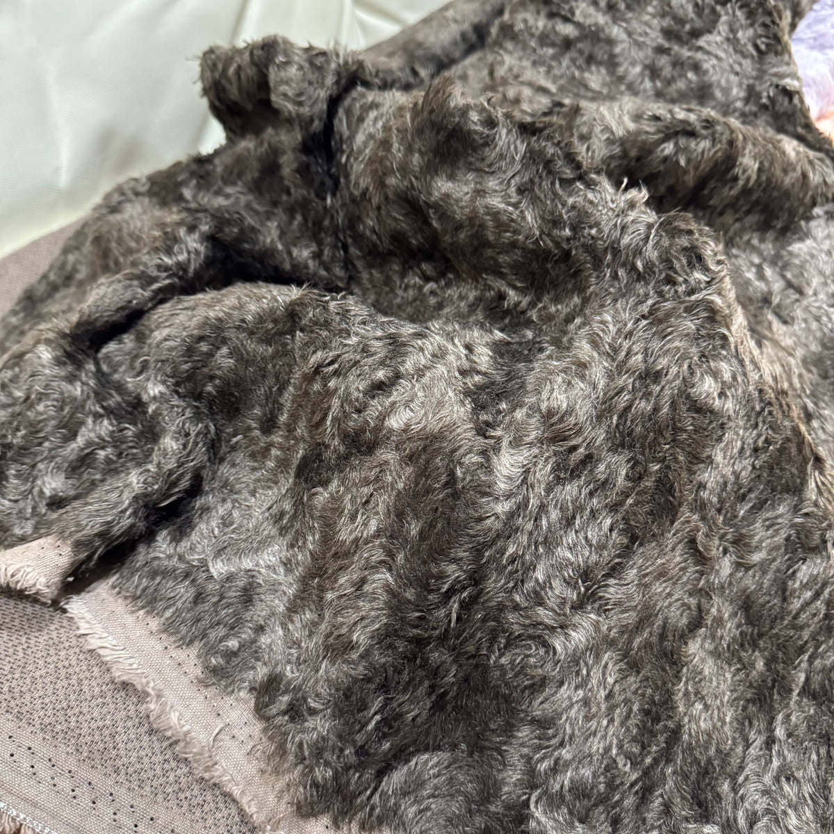 Storm Cloud - 20mm Swirl-effect Mohair/viscose blend