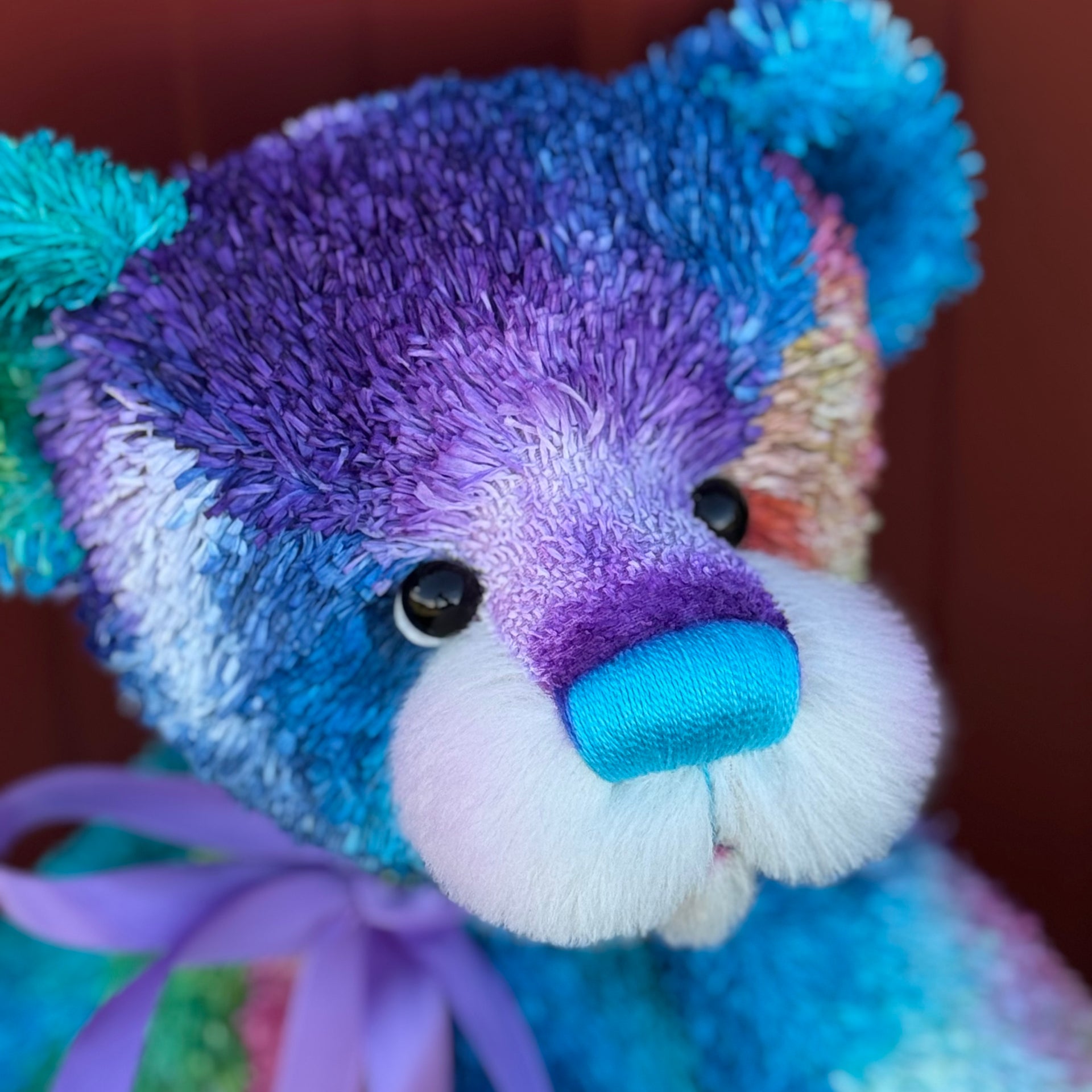 Treasure- 17" Hand-dyed unique paper fur Artist Bear by Emma's Bears - OOAK