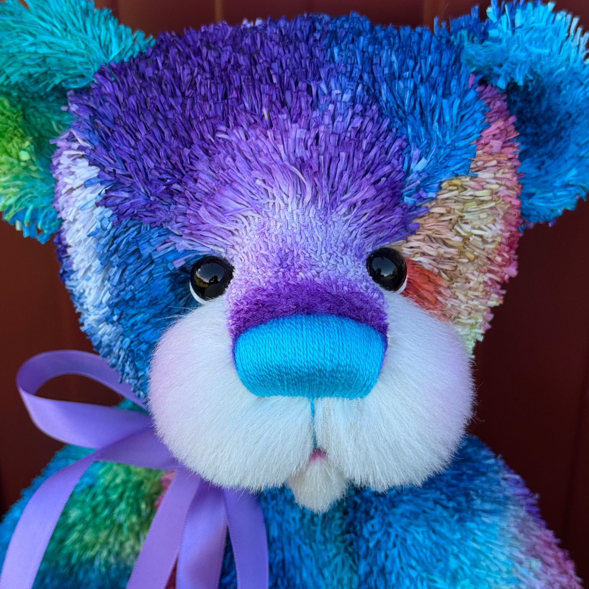 Treasure- 17" Hand-dyed unique paper fur Artist Bear by Emma's Bears - OOAK