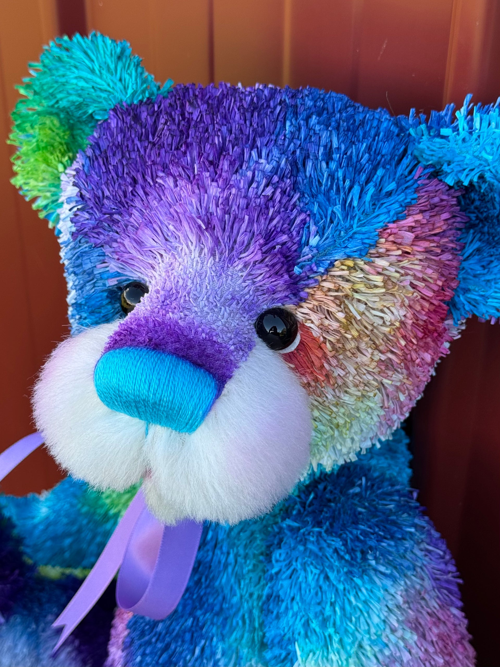 Treasure- 17" Hand-dyed unique paper fur Artist Bear by Emma's Bears - OOAK