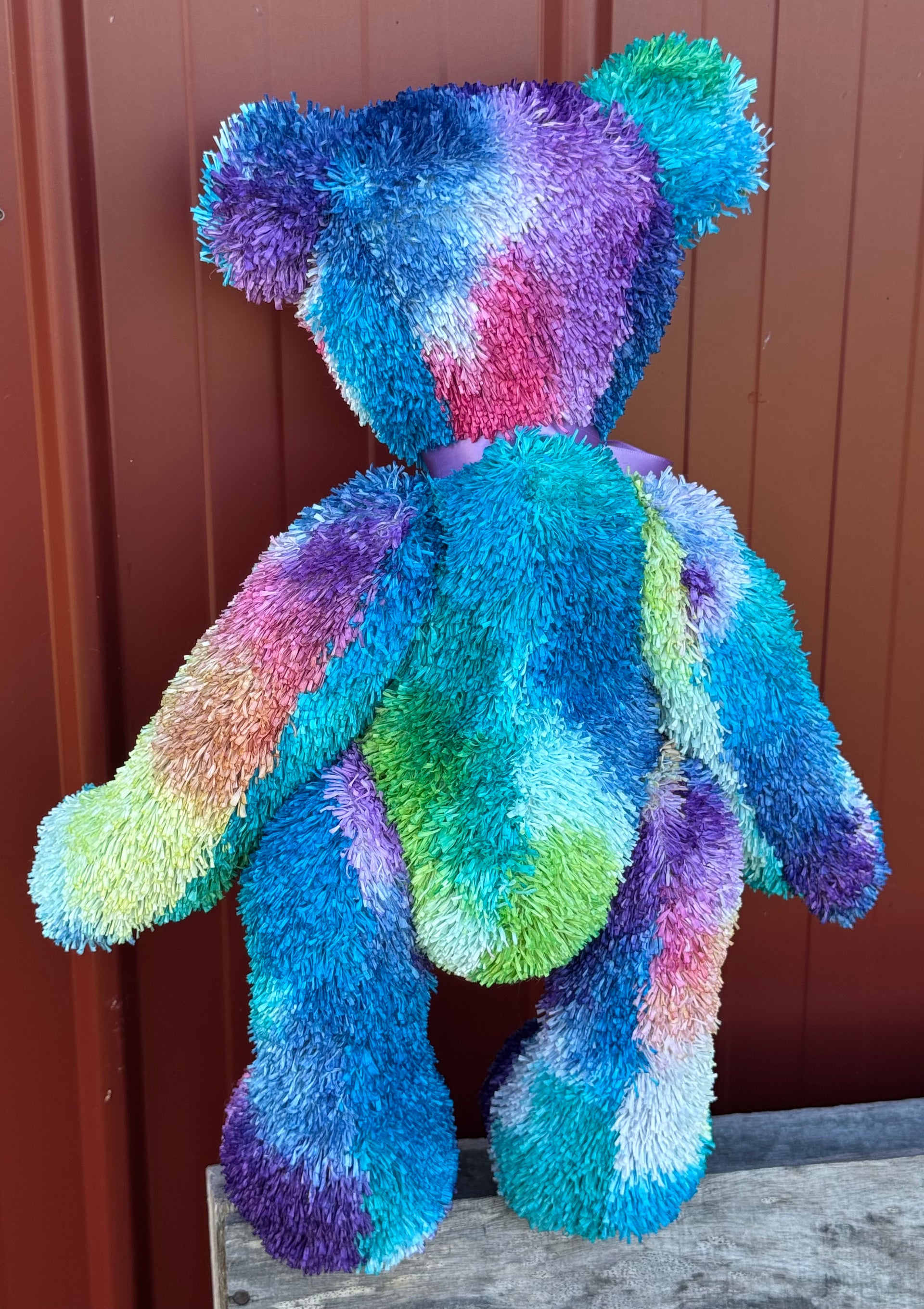Treasure- 17" Hand-dyed unique paper fur Artist Bear by Emma's Bears - OOAK