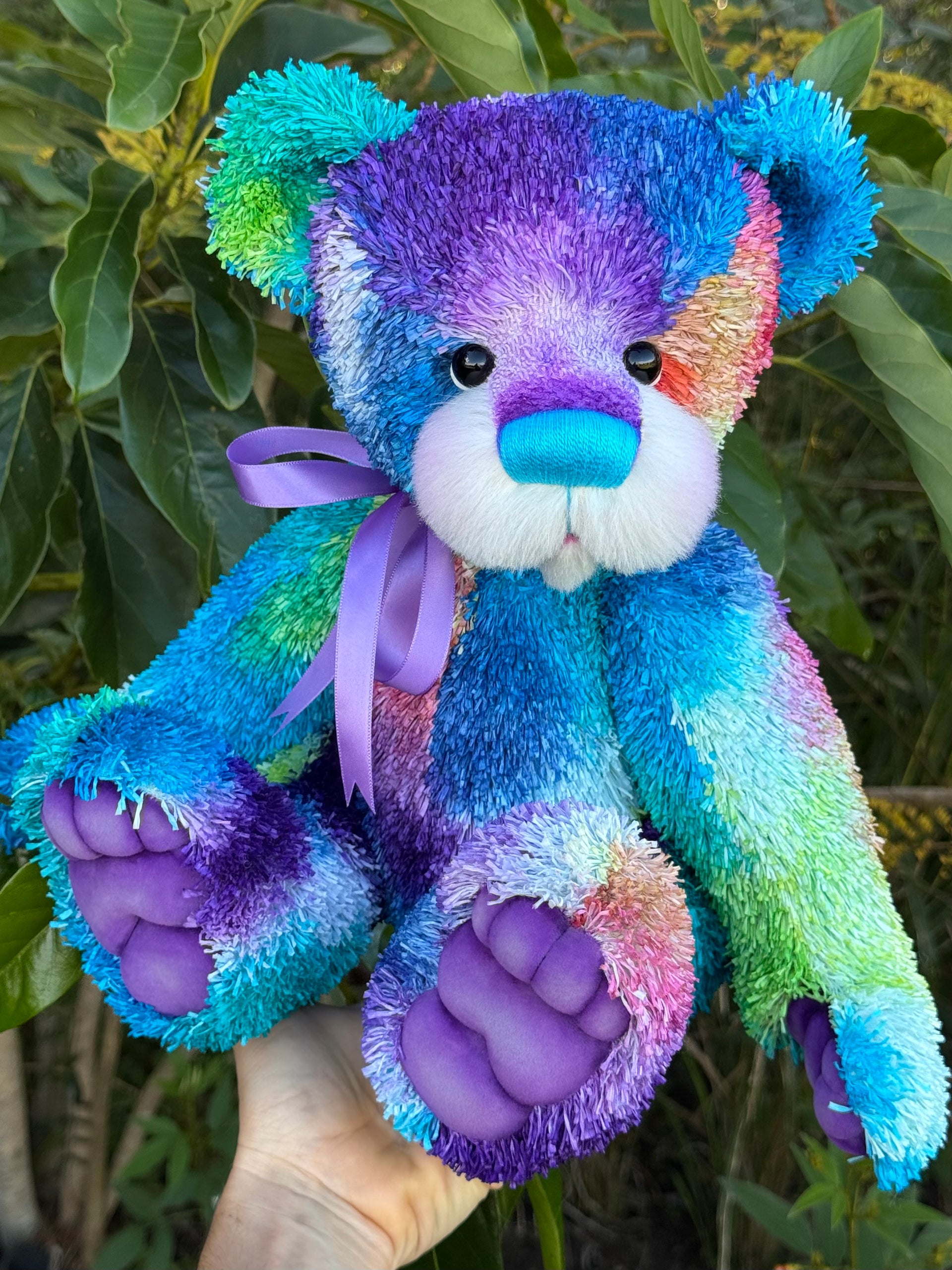 Treasure- 17" Hand-dyed unique paper fur Artist Bear by Emma's Bears - OOAK
