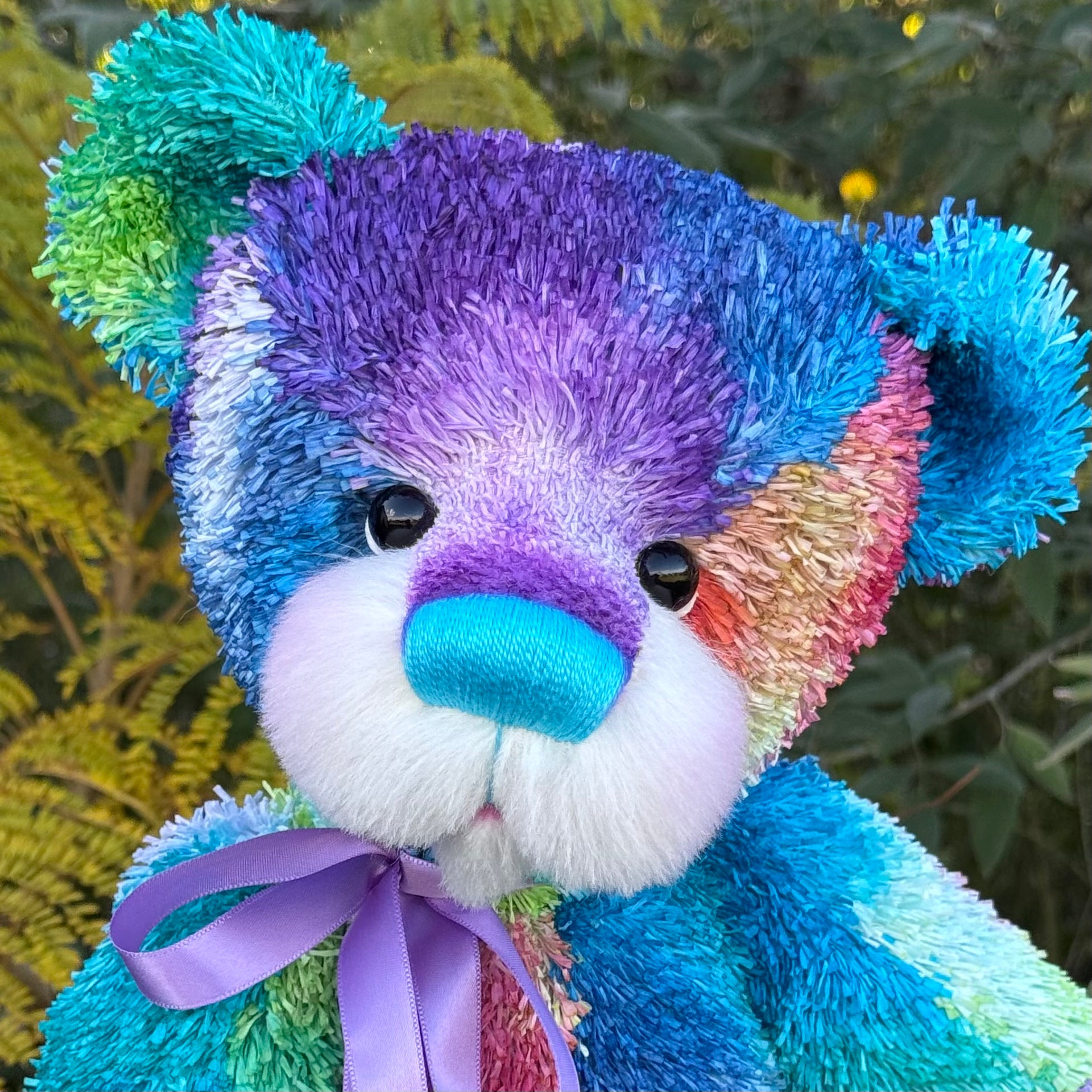 Treasure- 17" Hand-dyed unique paper fur Artist Bear by Emma's Bears - OOAK