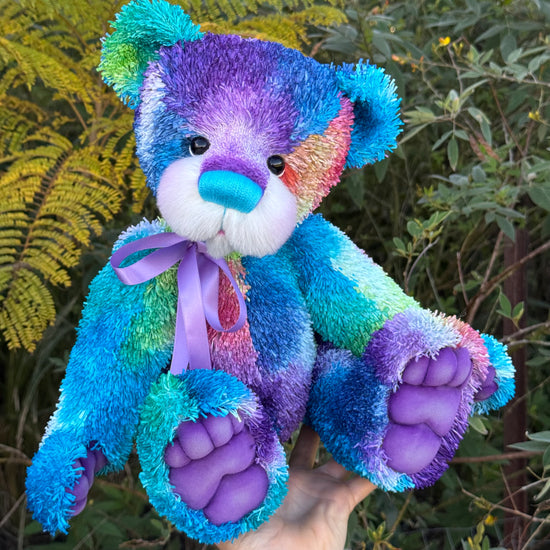Treasure- 17" Hand-dyed unique paper fur Artist Bear by Emma's Bears - OOAK