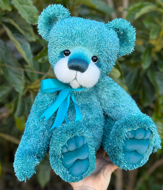 Tarragon - 17" Hand-dyed unique paper fur Artist Bear by Emma's Bears - OOAK