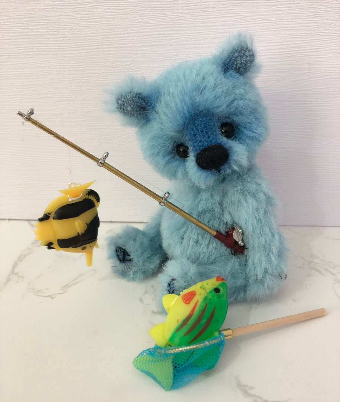 10mm Alpaca  - Hand Dyed Rainbow Clouds - Fat 1/8m  - DEC009