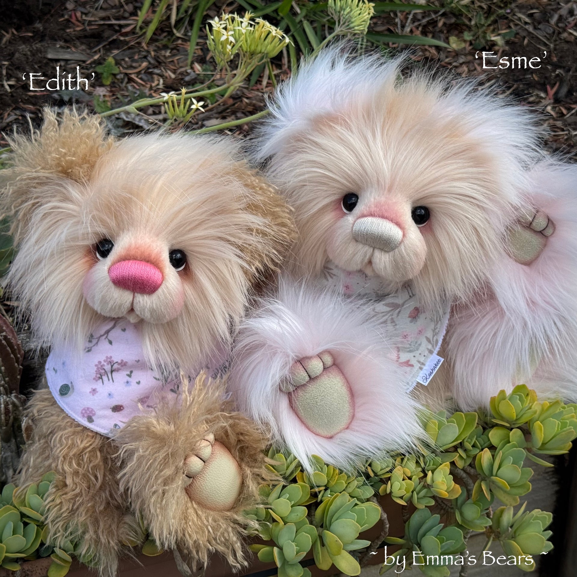 Edith - 16" faux fur bear by Emmas Bears - OOAK