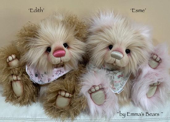 Edith - 16" faux fur bear by Emmas Bears - OOAK