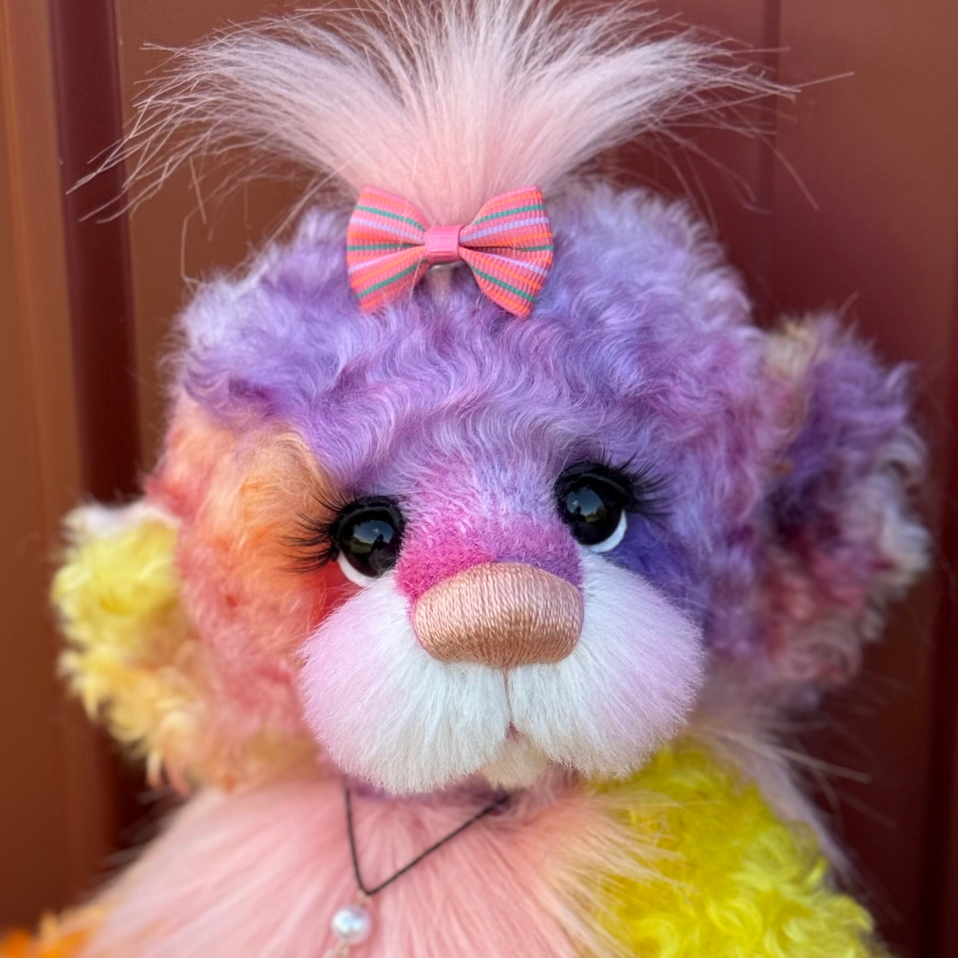 Pandora - 14" Mohair and Faux Fur artist bear by Emma's Bears - OOAK