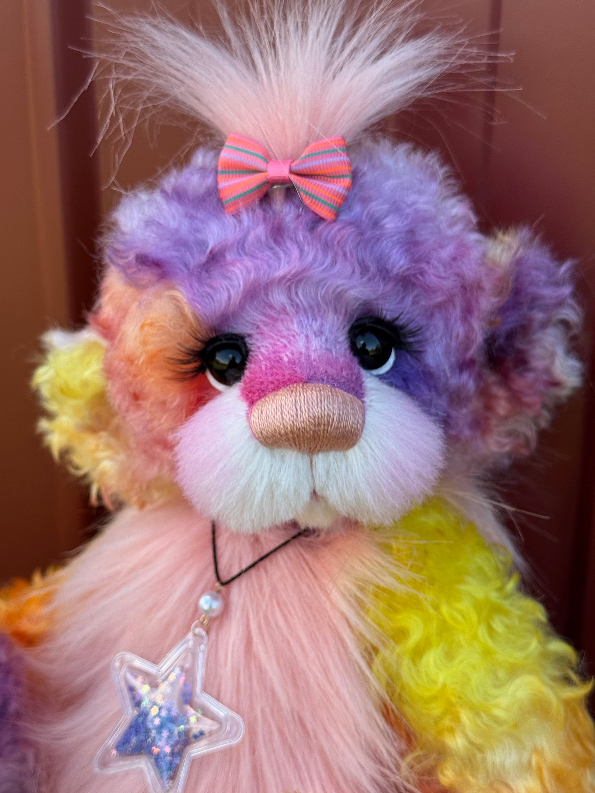 Pandora - 14" Mohair and Faux Fur artist bear by Emma's Bears - OOAK