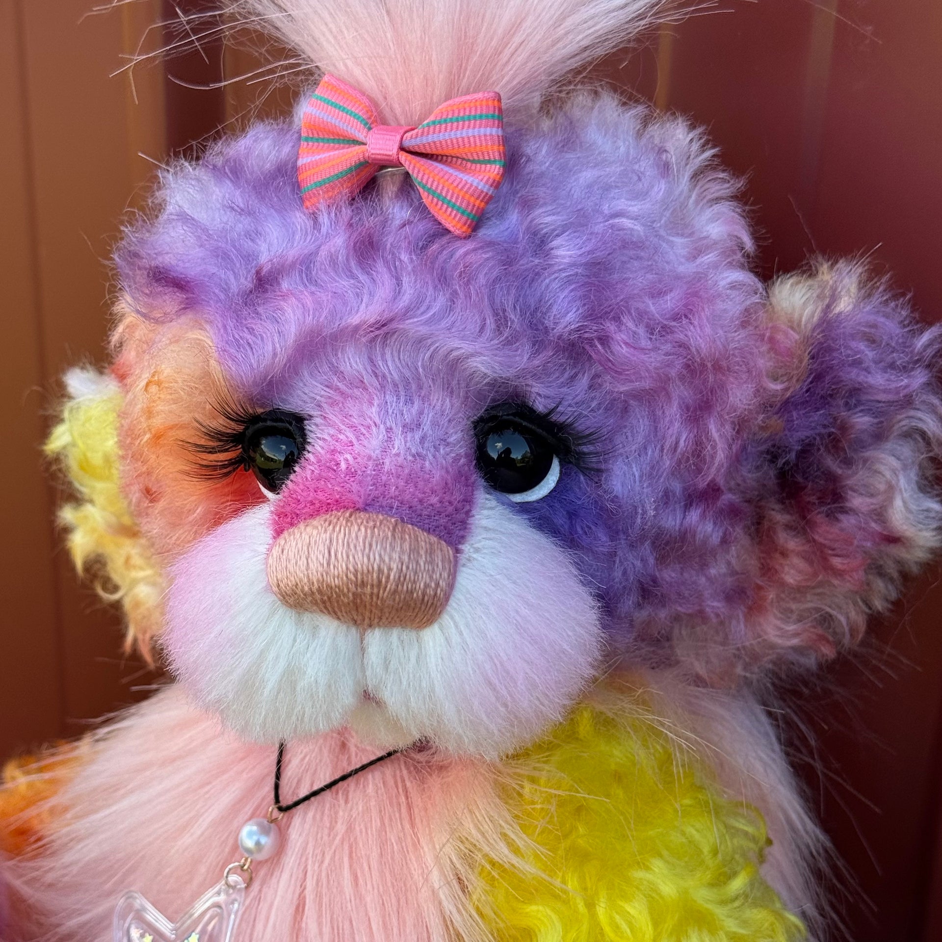 Pandora - 14" Mohair and Faux Fur artist bear by Emma's Bears - OOAK