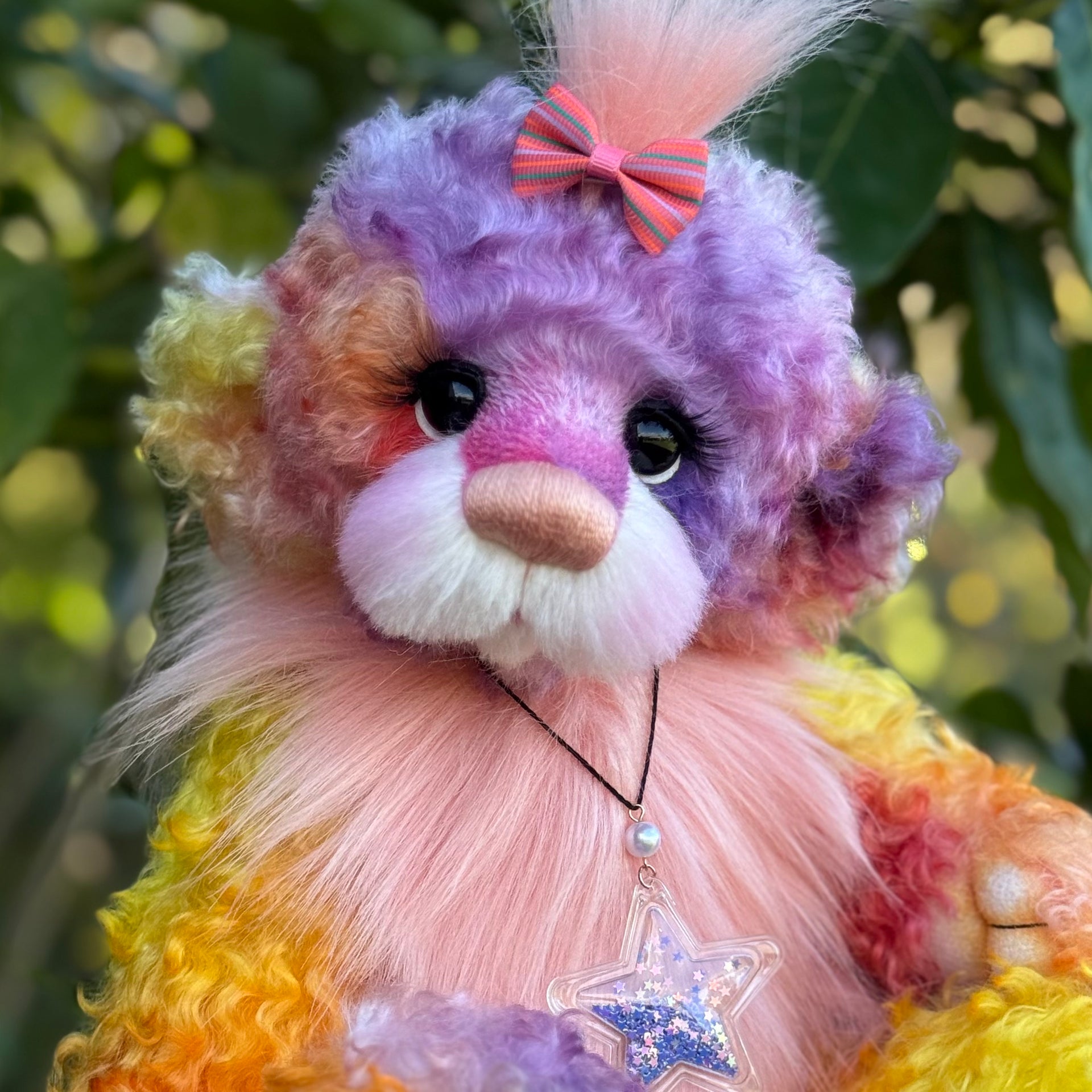 Pandora - 14" Mohair and Faux Fur artist bear by Emma's Bears - OOAK