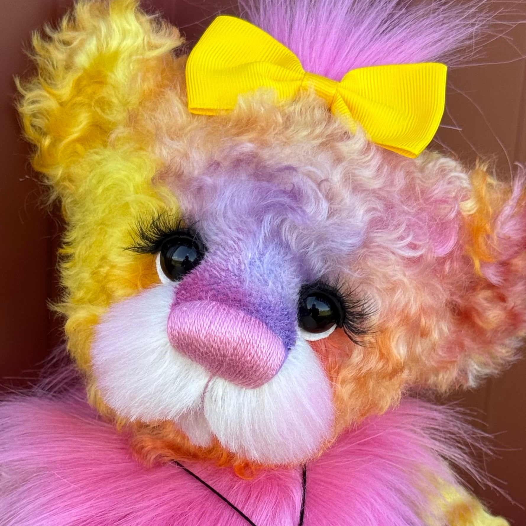 Zora - 14" Mohair and Faux Fur artist bear by Emma's Bears - OOAK