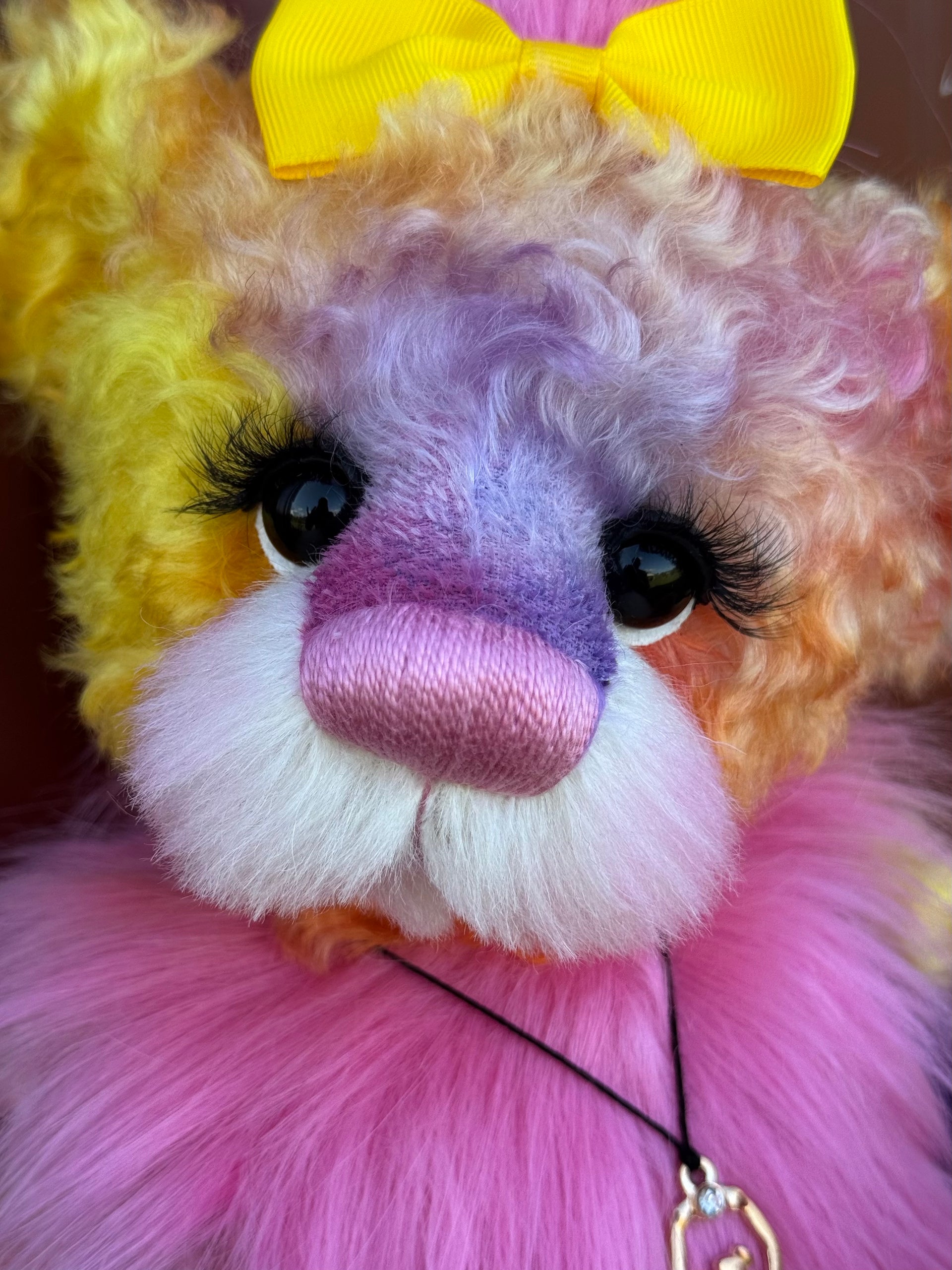 Zora - 14" Mohair and Faux Fur artist bear by Emma's Bears - OOAK