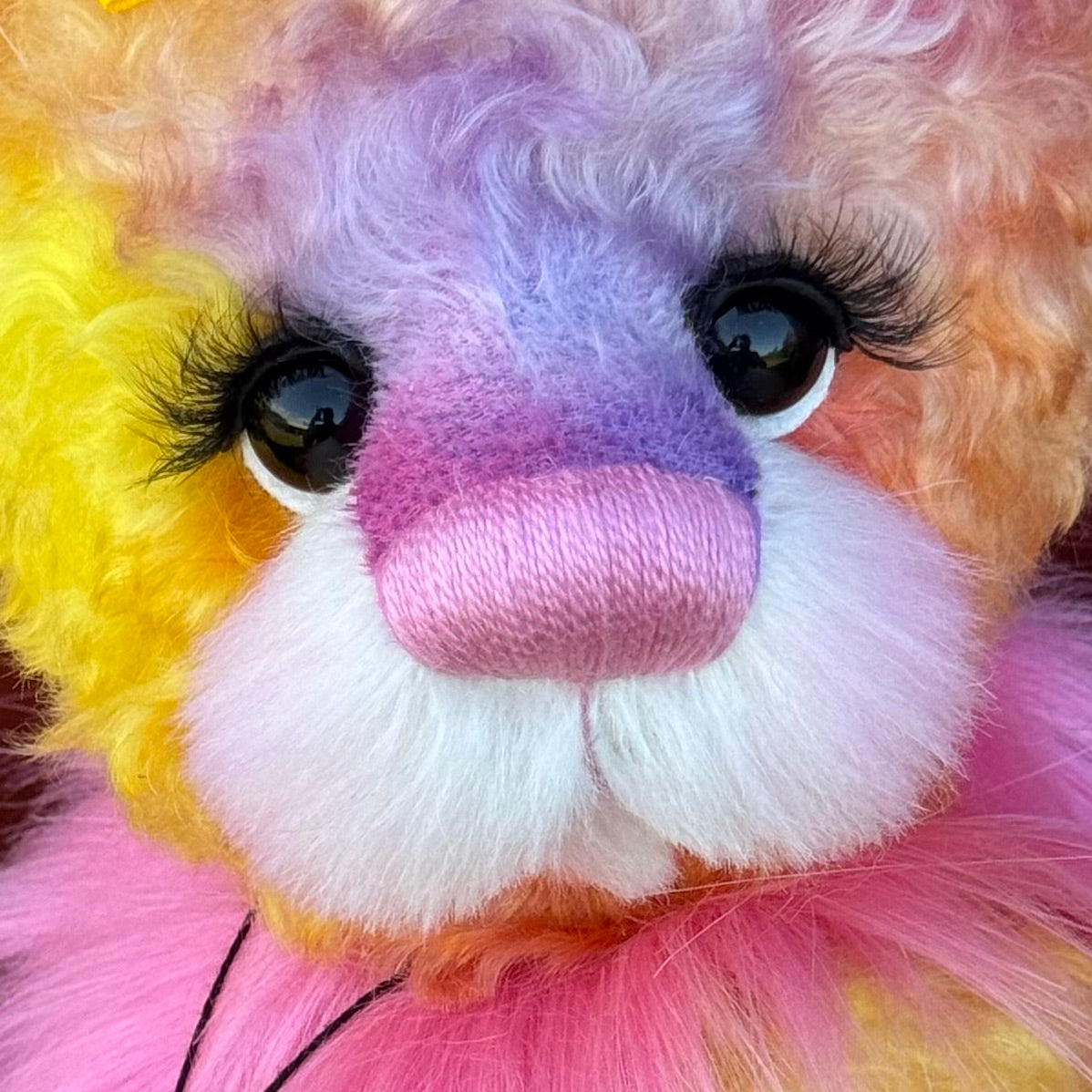 Zora - 14" Mohair and Faux Fur artist bear by Emma's Bears - OOAK