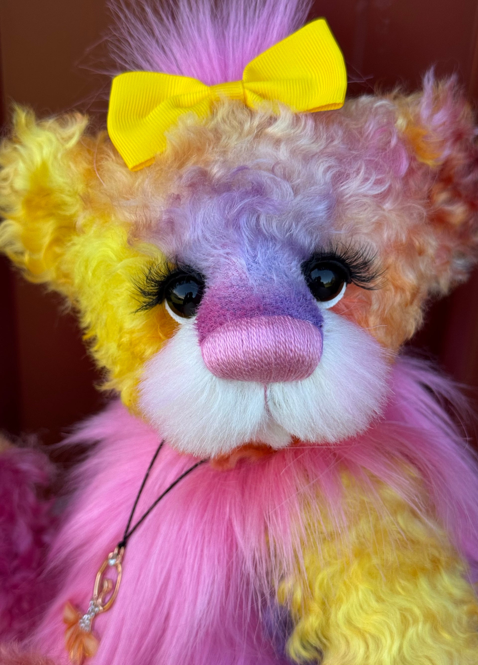 Zora - 14" Mohair and Faux Fur artist bear by Emma's Bears - OOAK