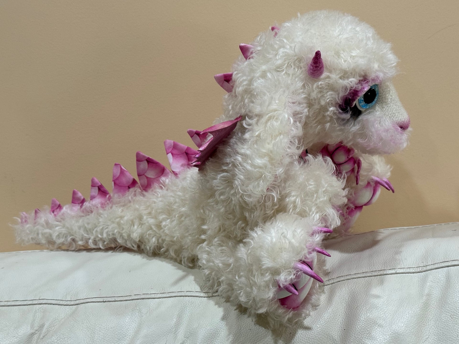 Sugarfig Giggle - 15" Kid Mohair Artist Baby Dragon by Emmas Bears - OOAK