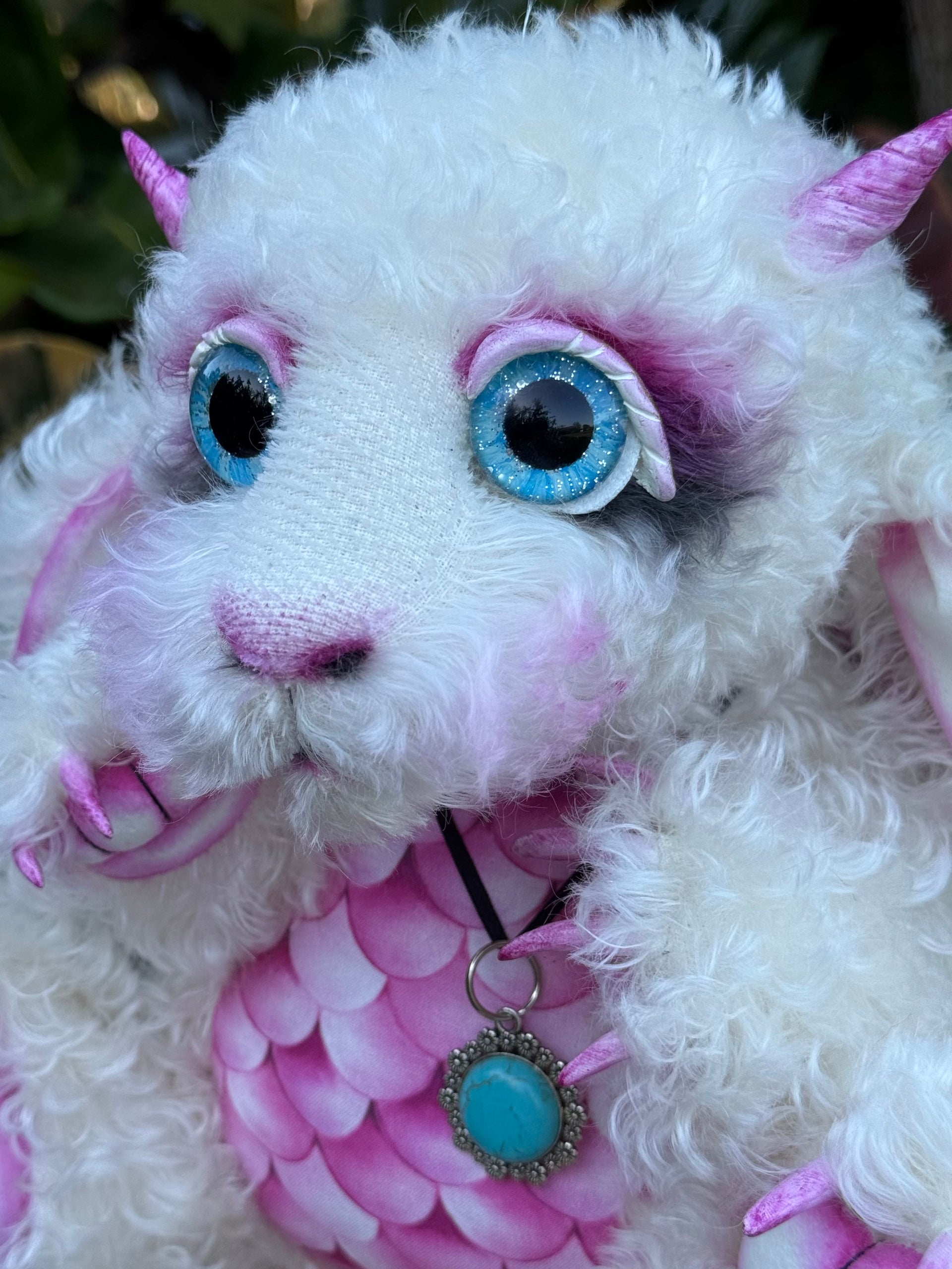 Sugarfig Giggle - 15" Kid Mohair Artist Baby Dragon by Emmas Bears - OOAK