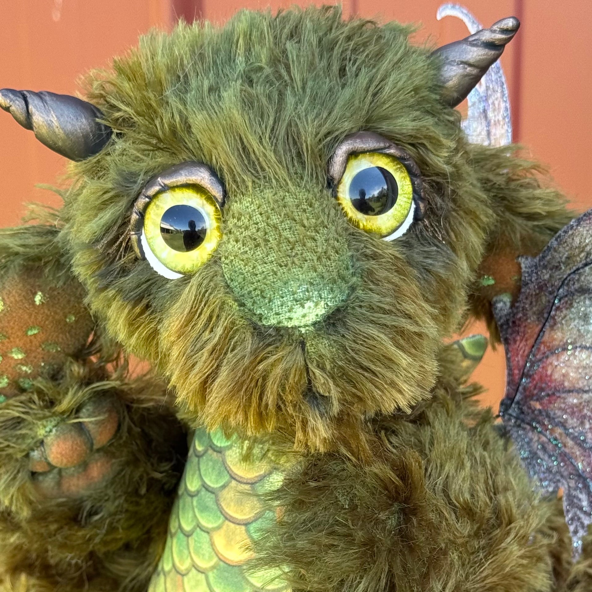 Custom Pair of Baby Dragons - mohair and alpaca Artist Baby Dragon by Emmas Bears - OOAK