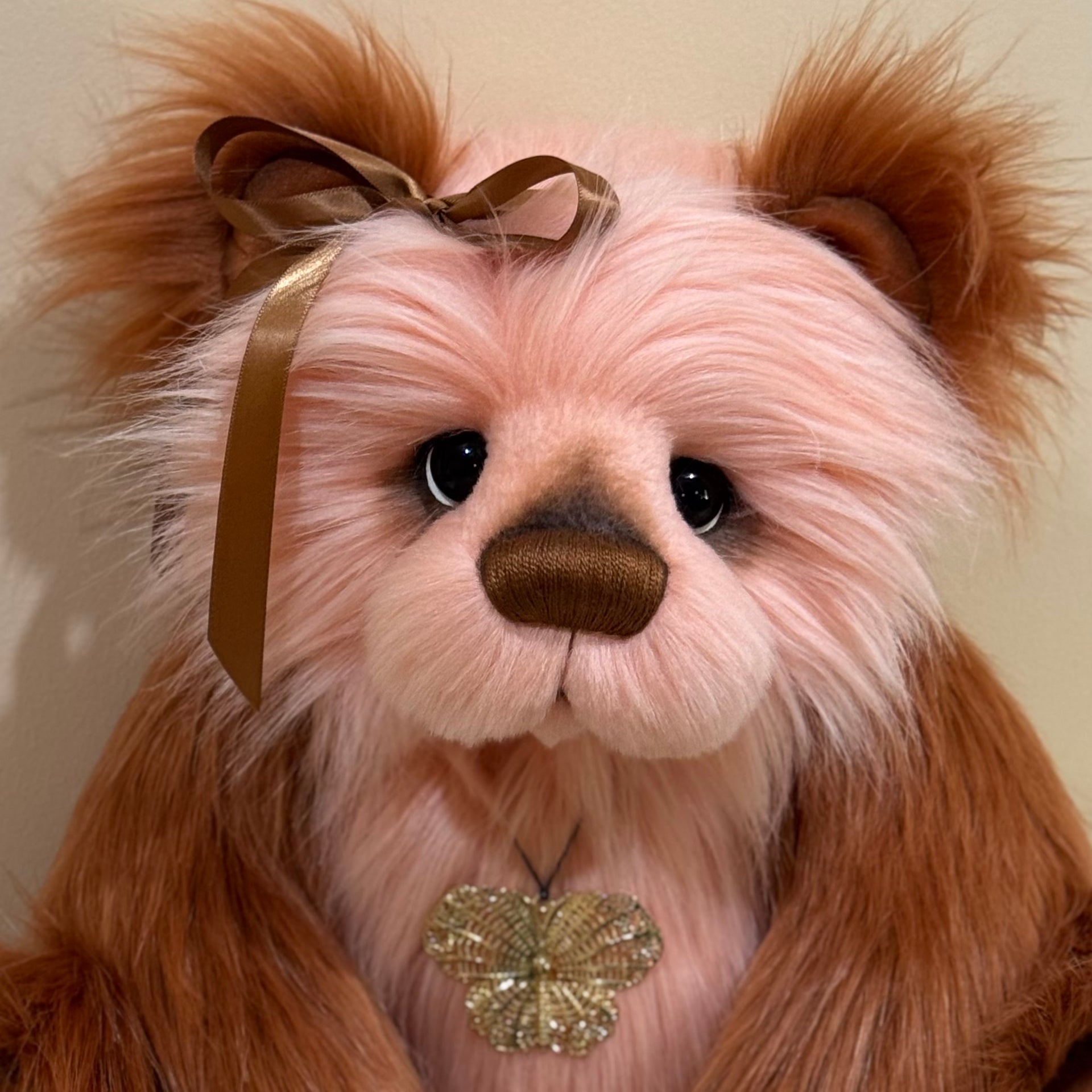 Laurel Copperfall - 18" Luxury faux fur artist bear by Emma's Bears - OOAK