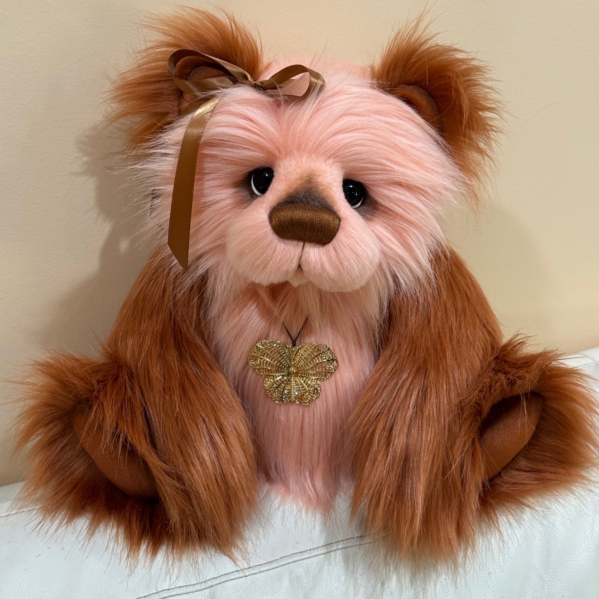 Laurel Copperfall - 18" Luxury faux fur artist bear by Emma's Bears - OOAK