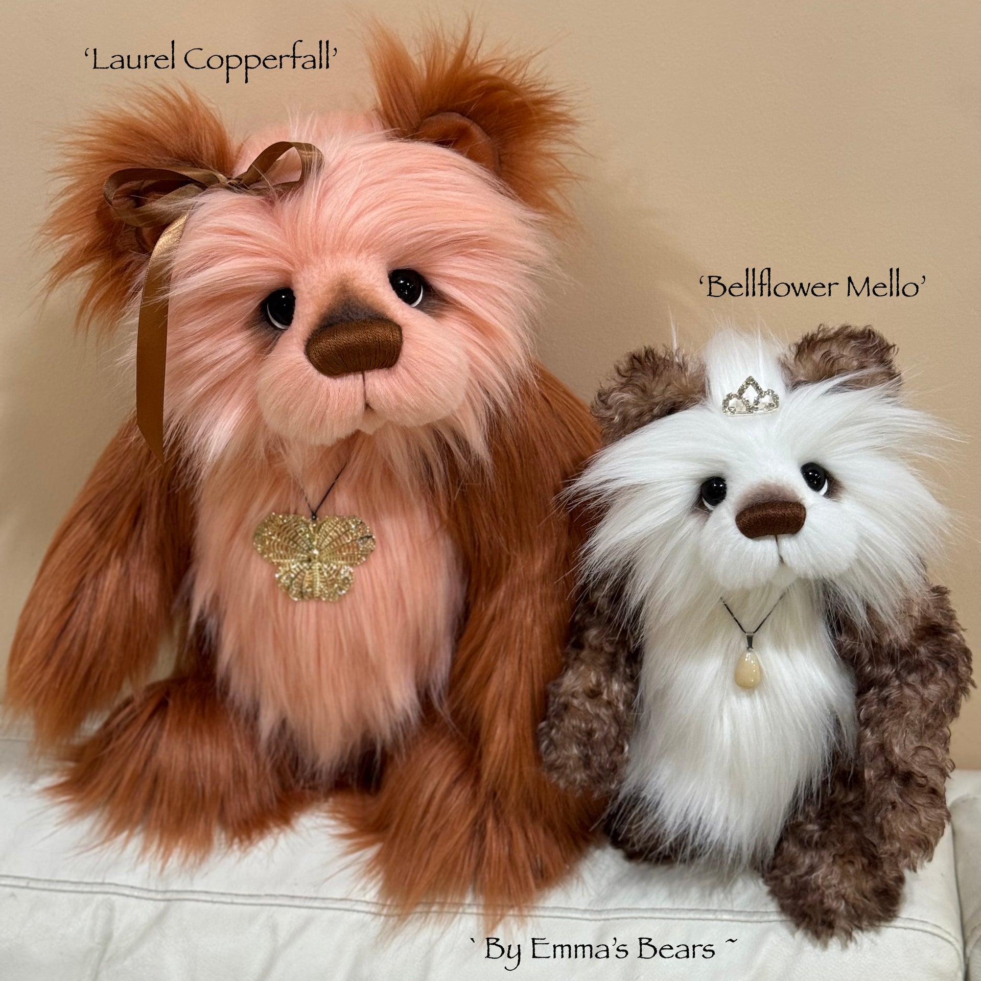 KITS - 12" Bellflower Mello Mohair and Faux Fur Bear