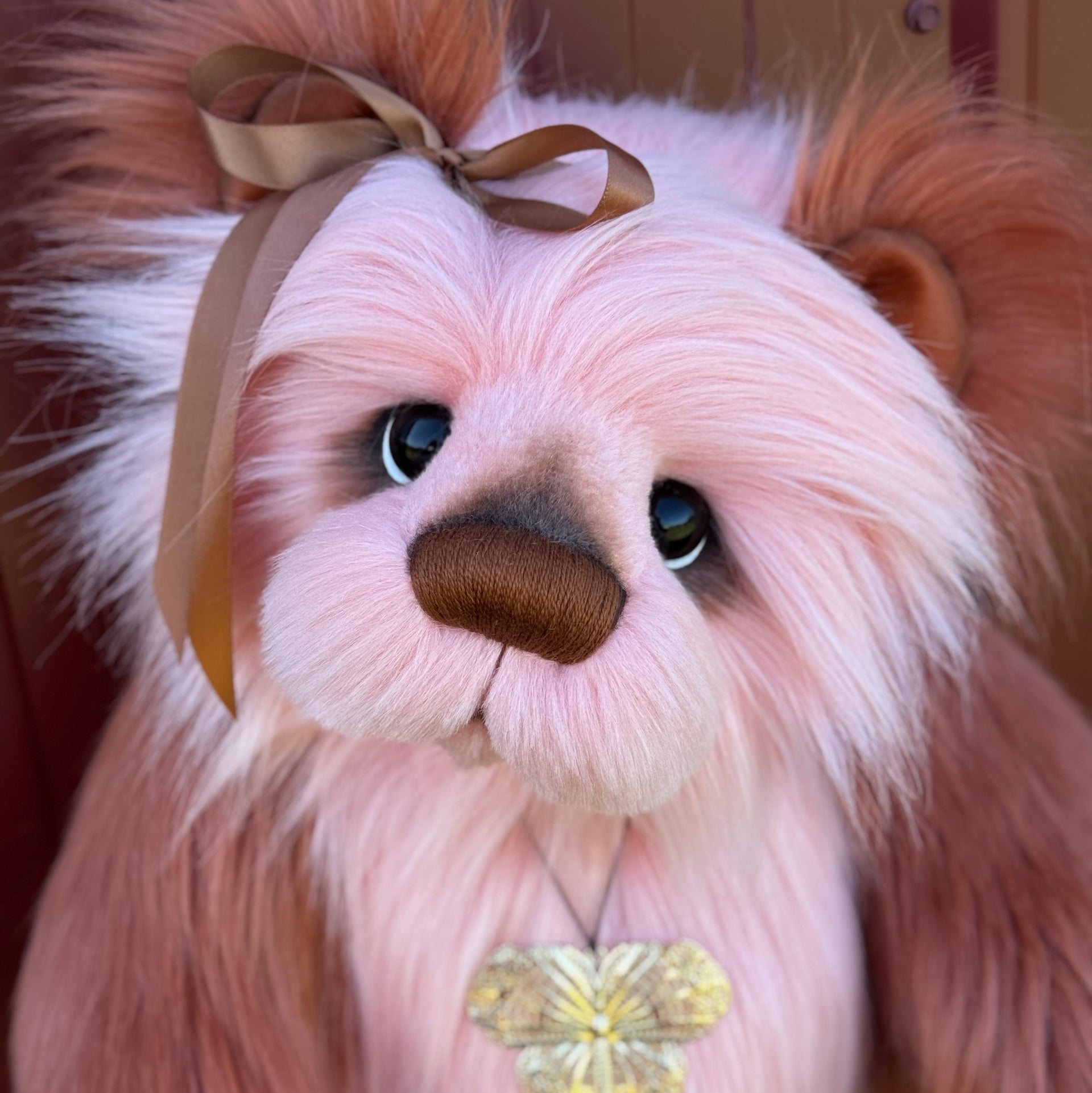 Laurel Copperfall - 18" Luxury faux fur artist bear by Emma's Bears - OOAK