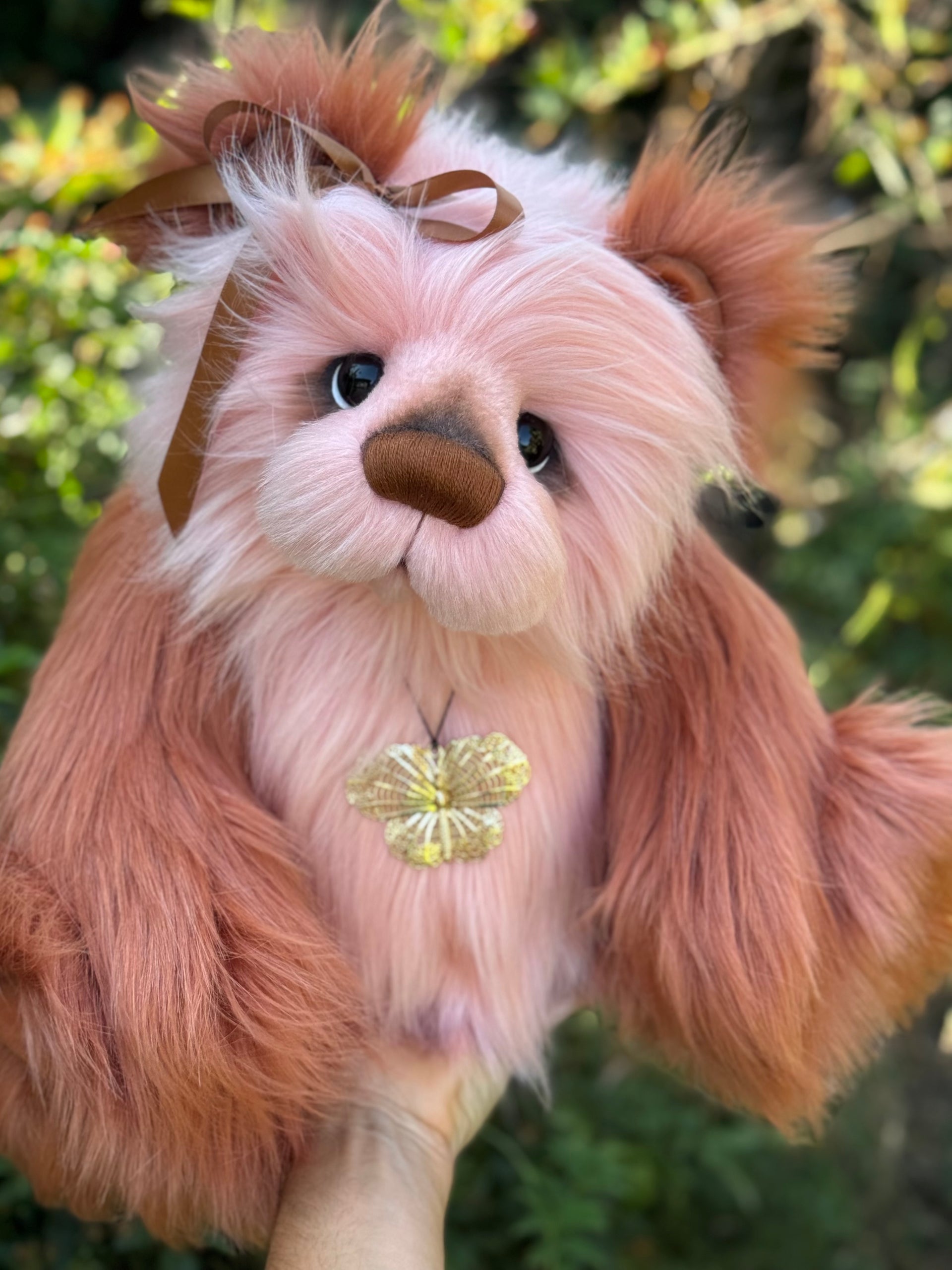 Laurel Copperfall - 18" Luxury faux fur artist bear by Emma's Bears - OOAK